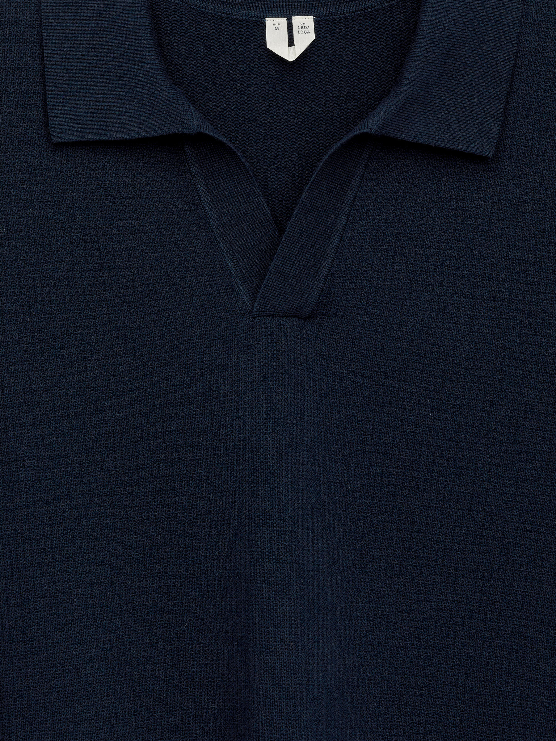 Textured Polo Shirt - Dark Blue - Regular fit - Men - StillMedia/DescriptiveDetail - 1