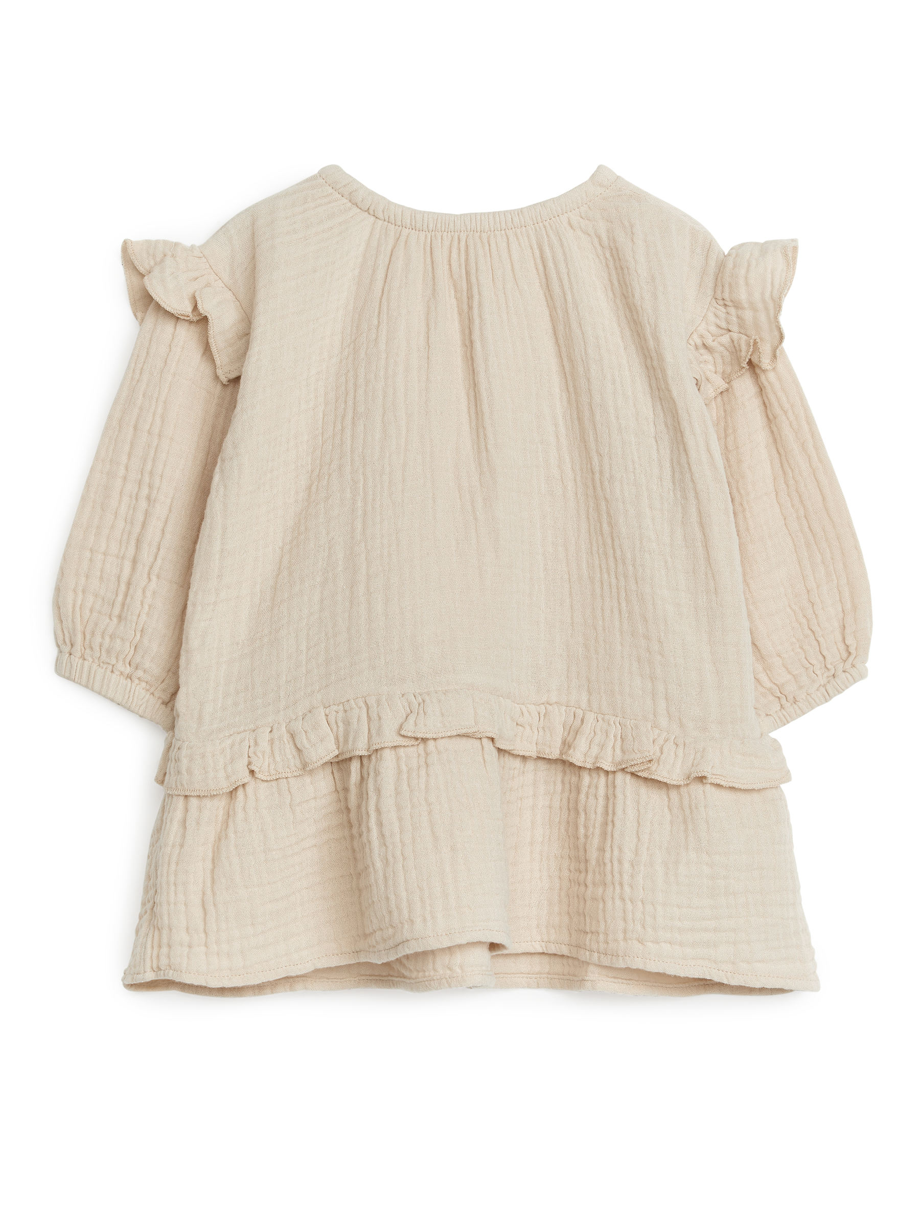 Cheesecloth Dress-#C5B9AB-6789
