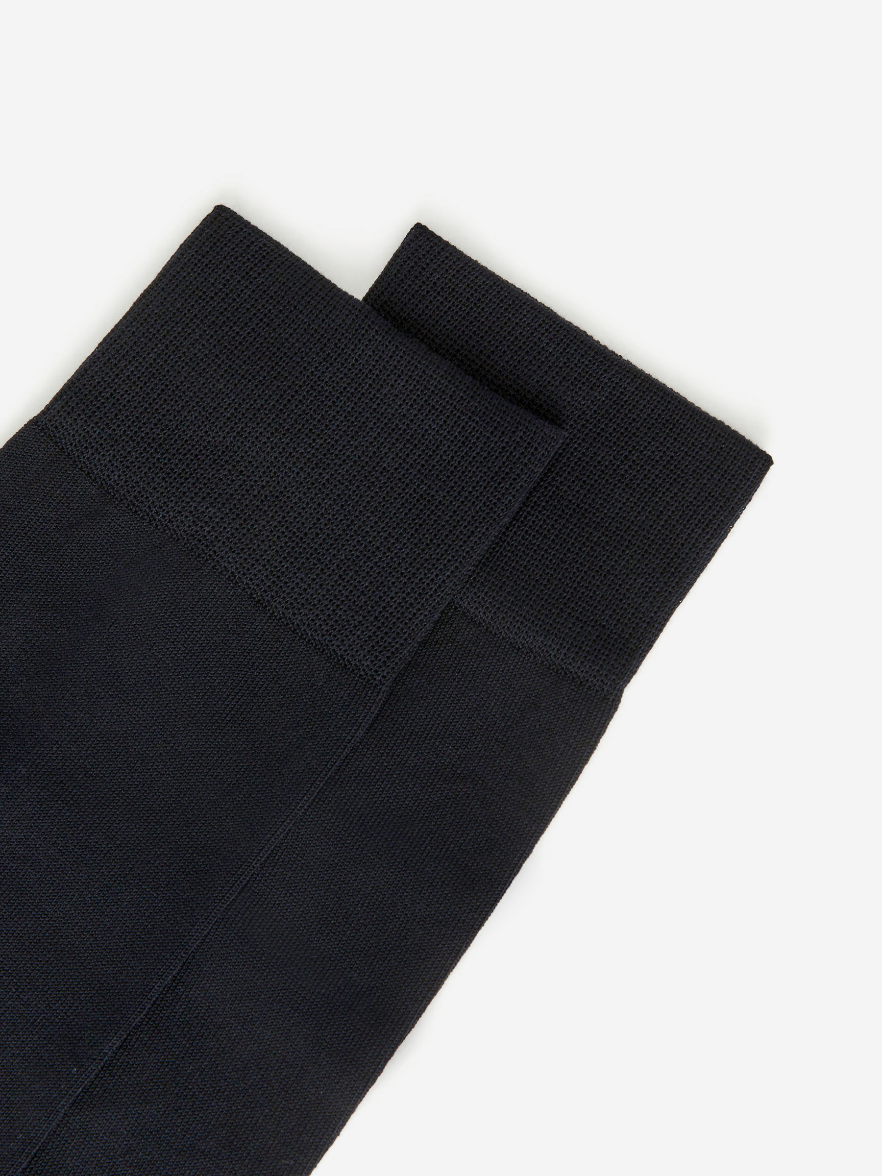 Mercerised Cotton Socks Plain - Blue - Men - StillMedia/DescriptiveDetail - 5