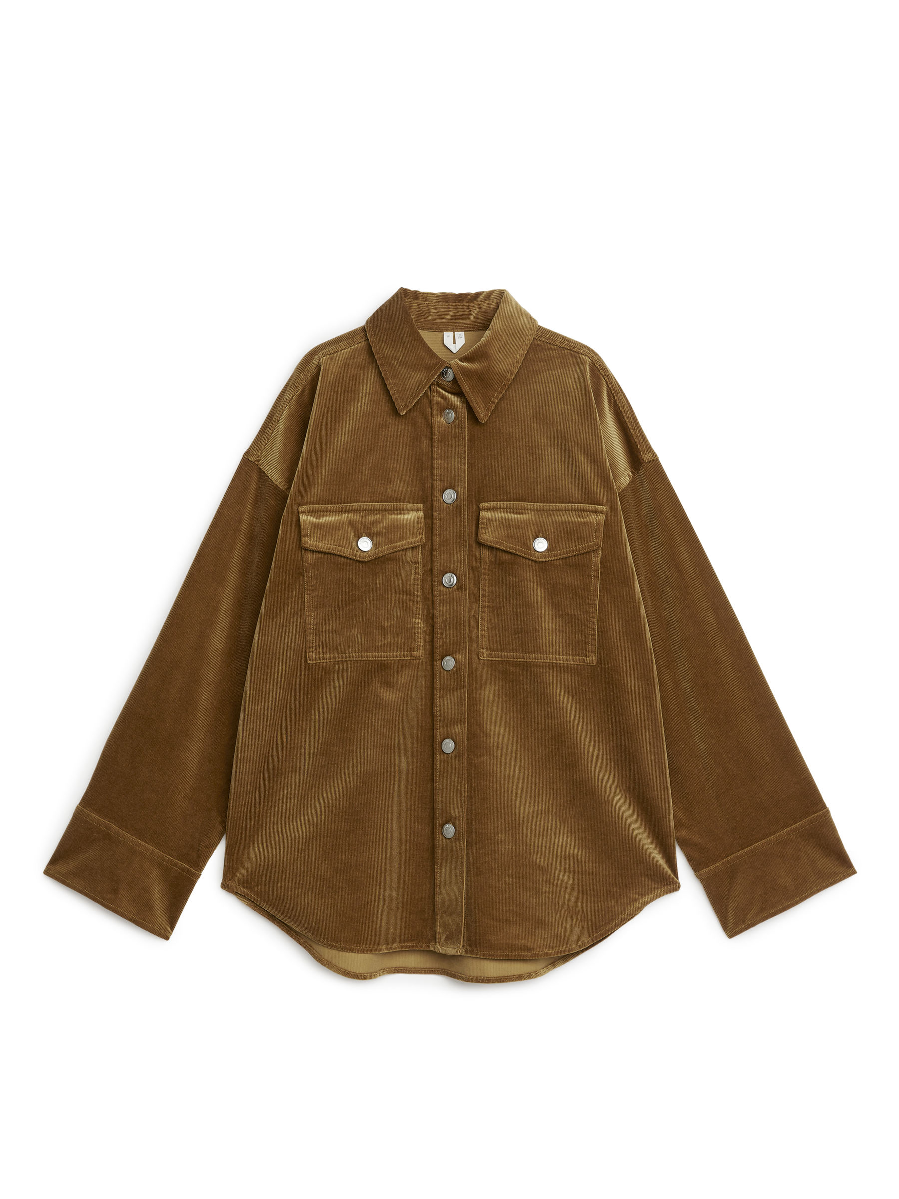 Chemise décontractée en velours côtelé - Marron - Loose fit - Femme - StillMedia/DescriptiveStillLife - 1