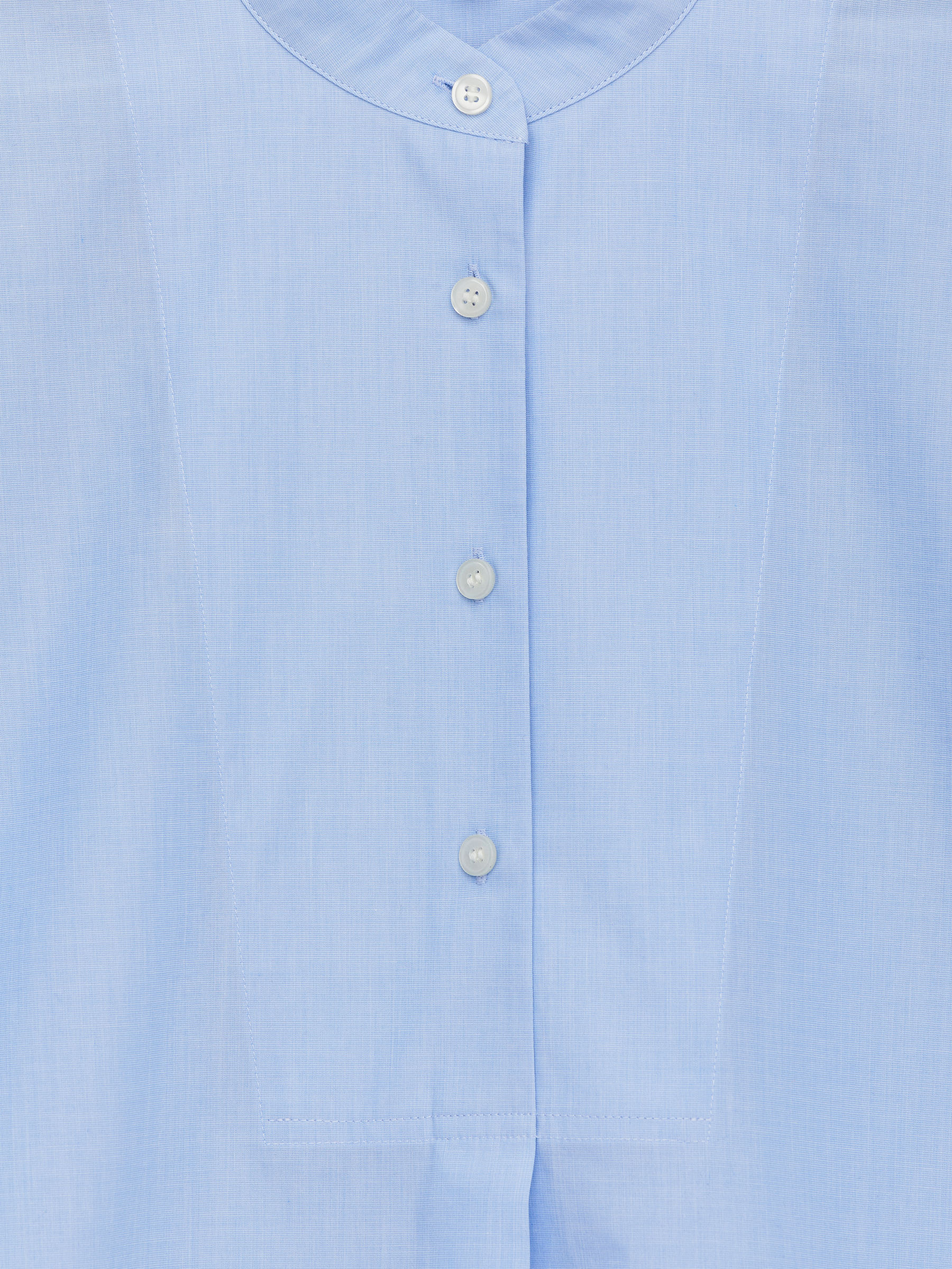 Cotton Shirt Dress - Light Blue - Regular fit - Women - StillMedia/DescriptiveDetail - 2