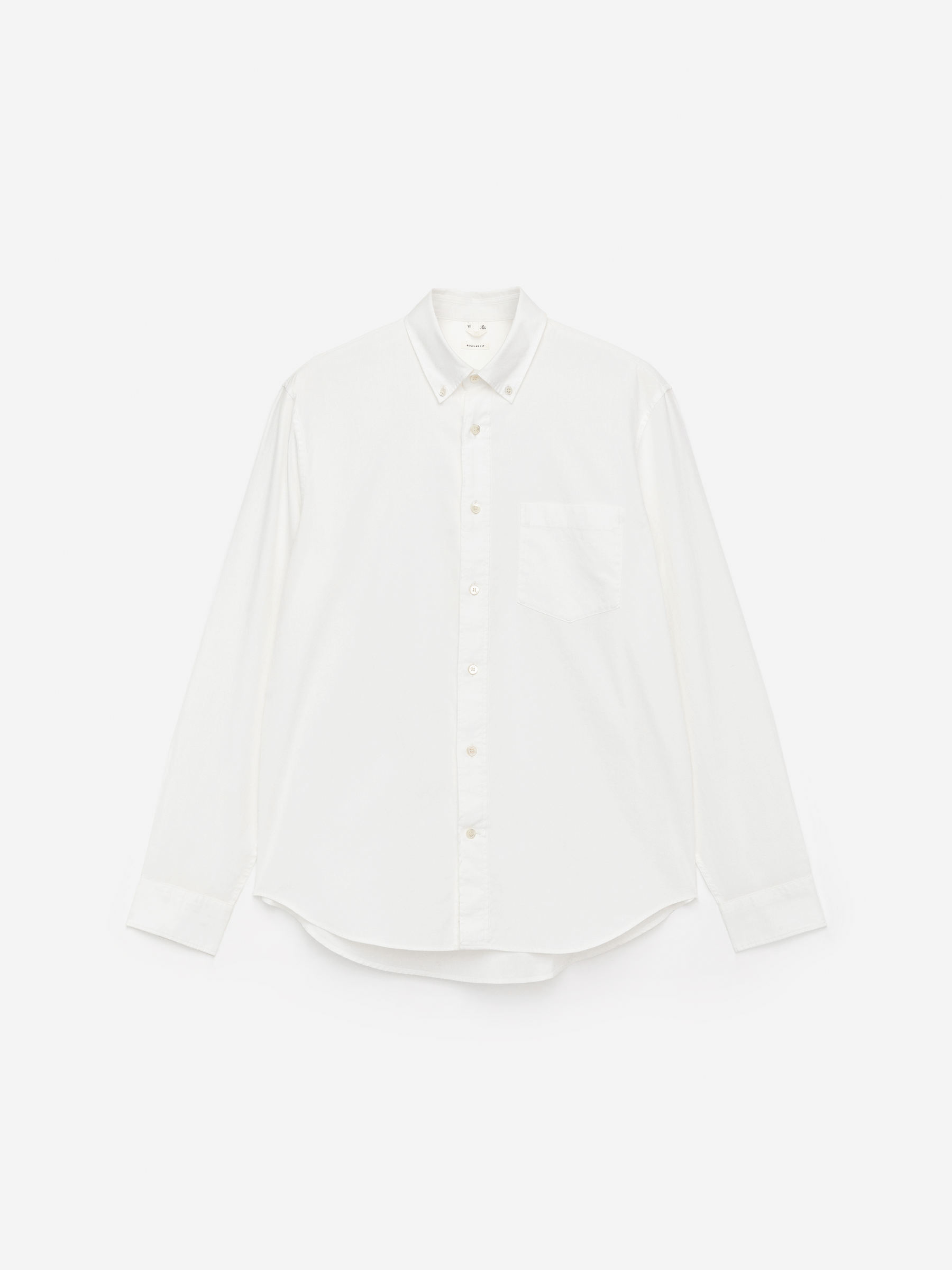Button-Down Poplin Shirt - White - Regular fit - Men - StillMedia/DescriptiveStillLife - 1