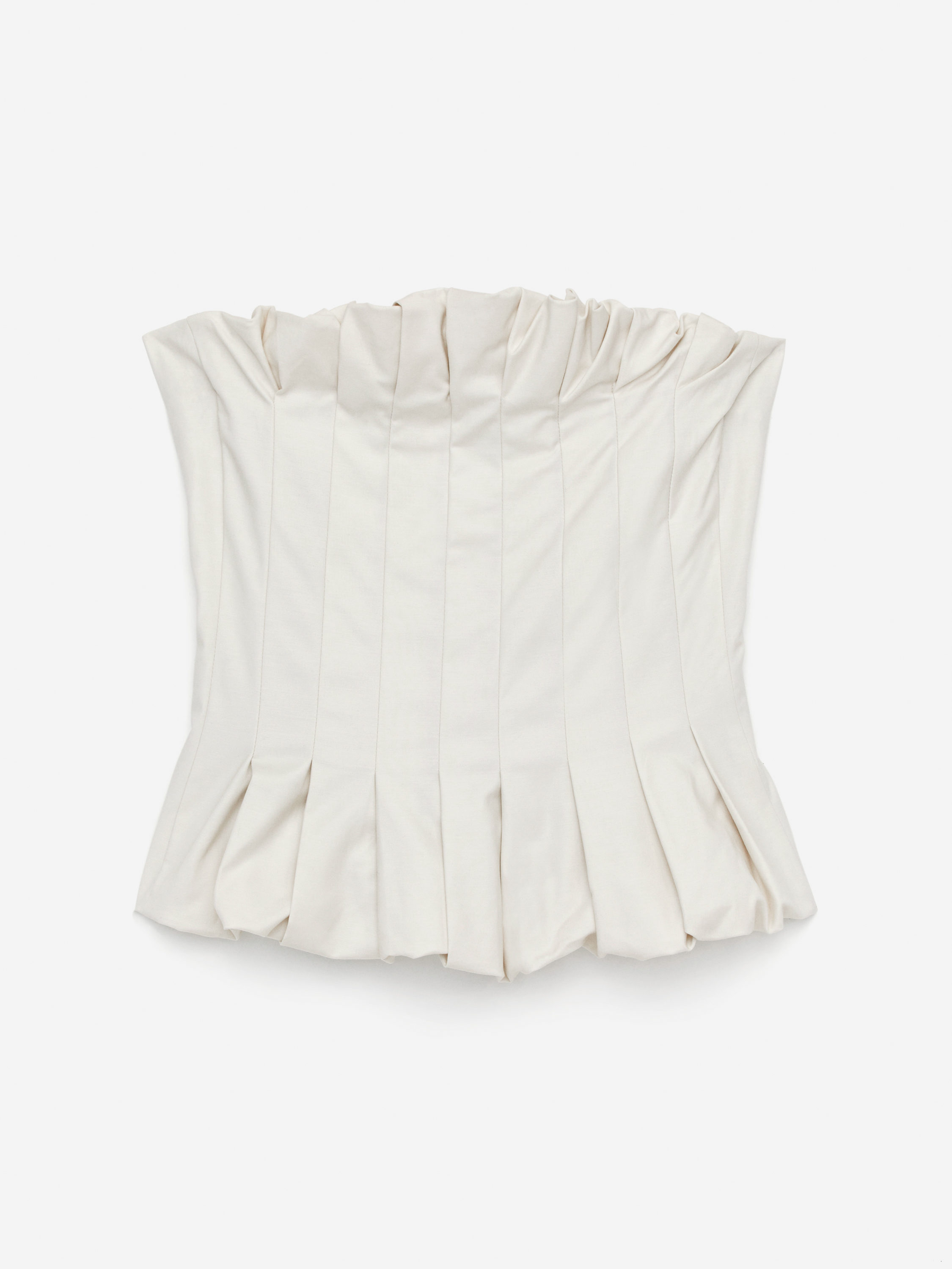 TAFTA FRILL BUSTIER(F WHITE): TOPSjosemoon