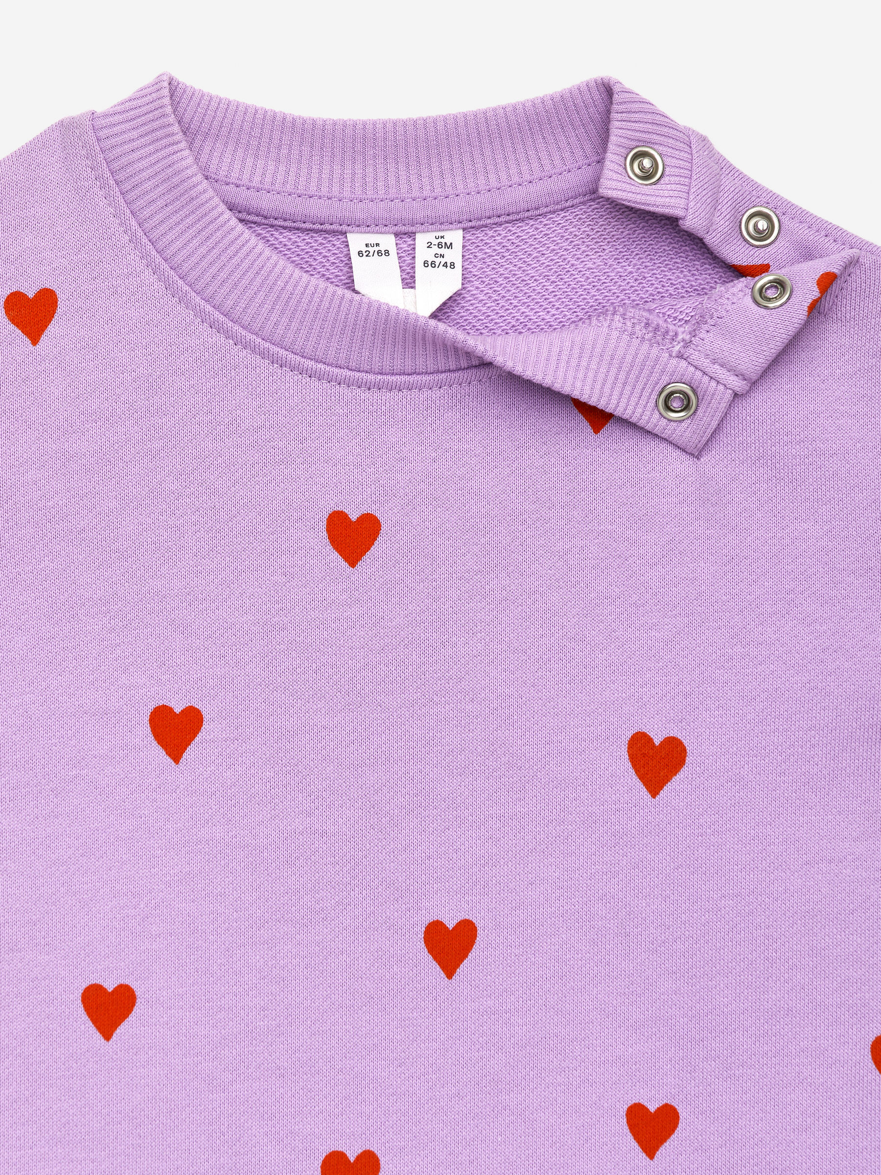 Overall i bomull - Lila/röd - Loose fit - Children - StillMedia/DescriptiveDetail - 3