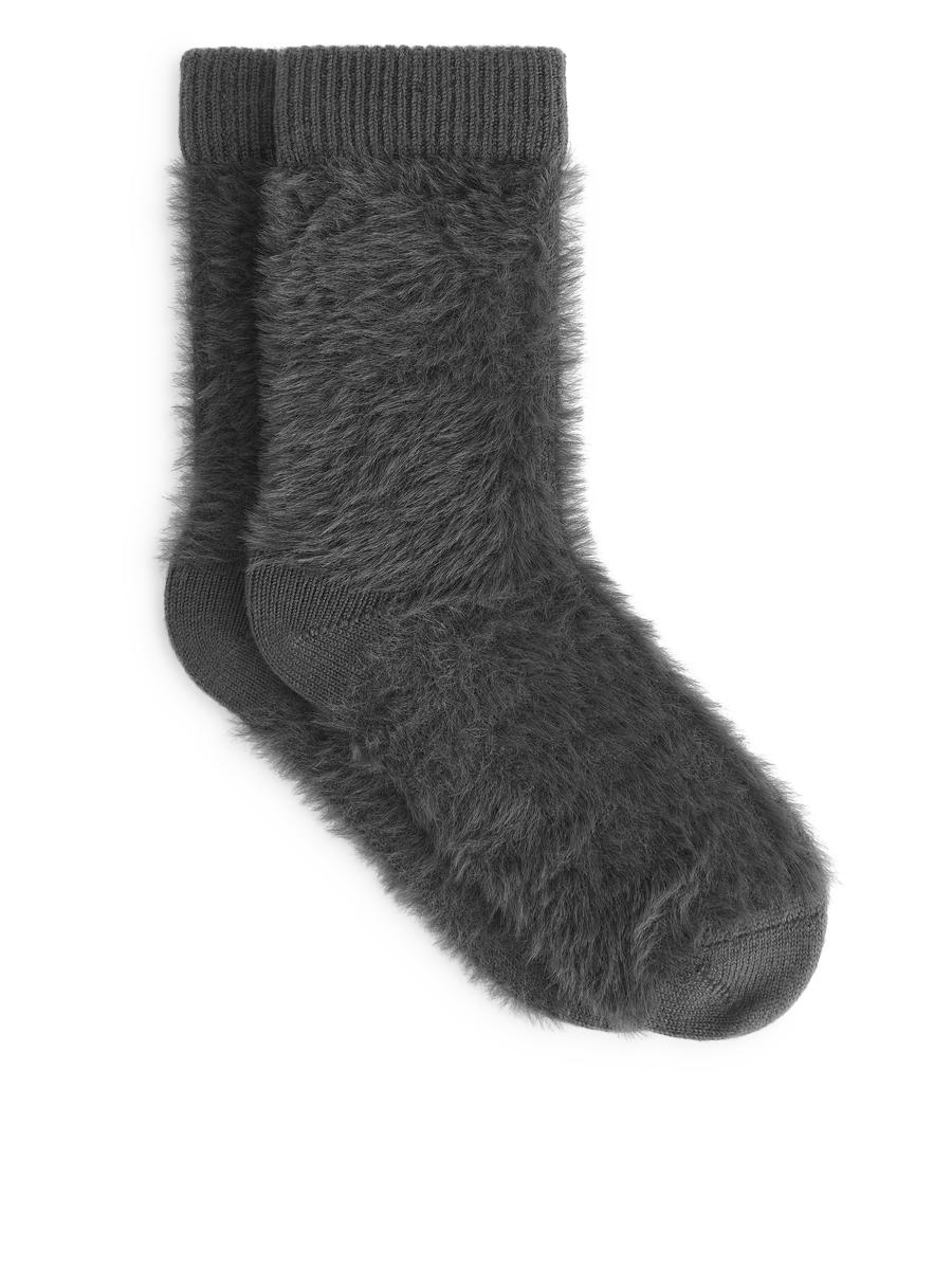 Flauschige Socken-#48474B-13430