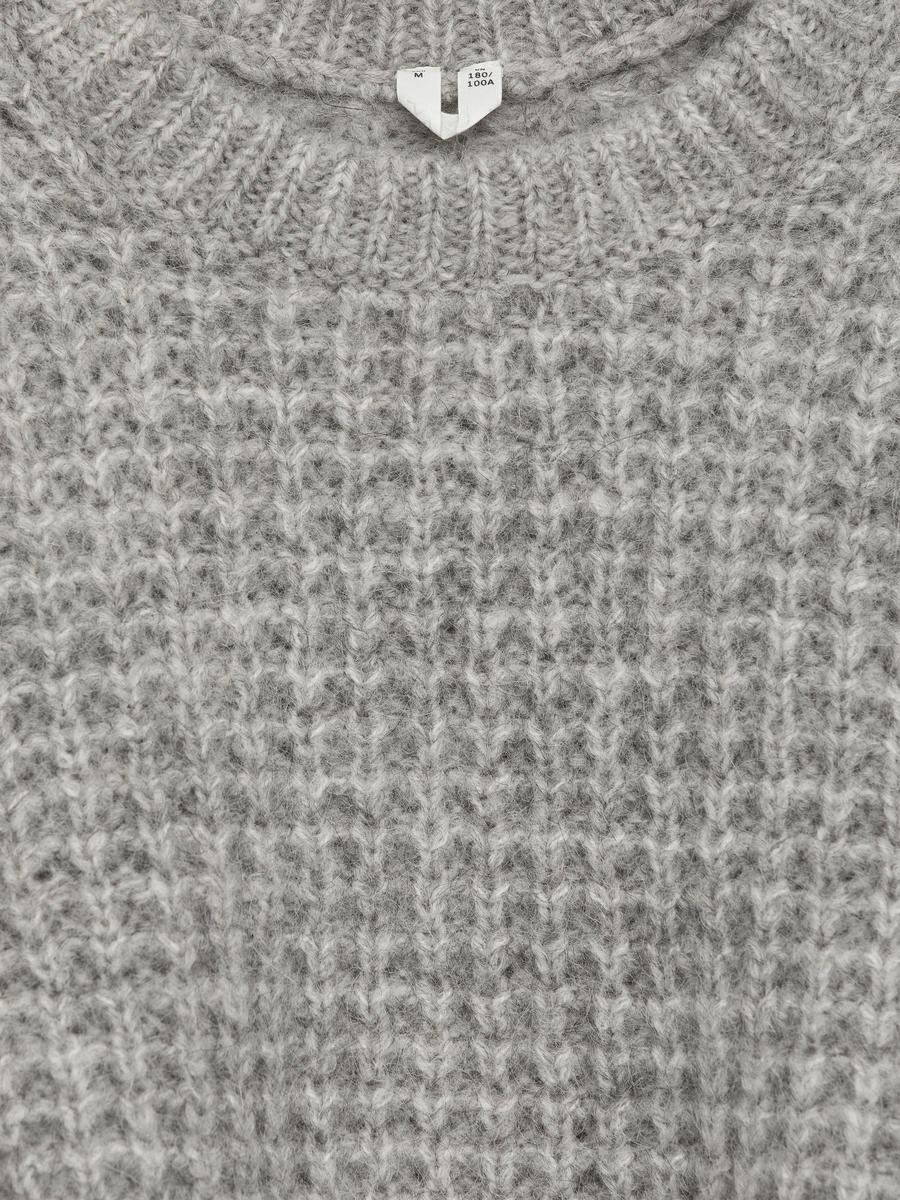 Wool-Alpaca Jumper-#B2B1B5-13783