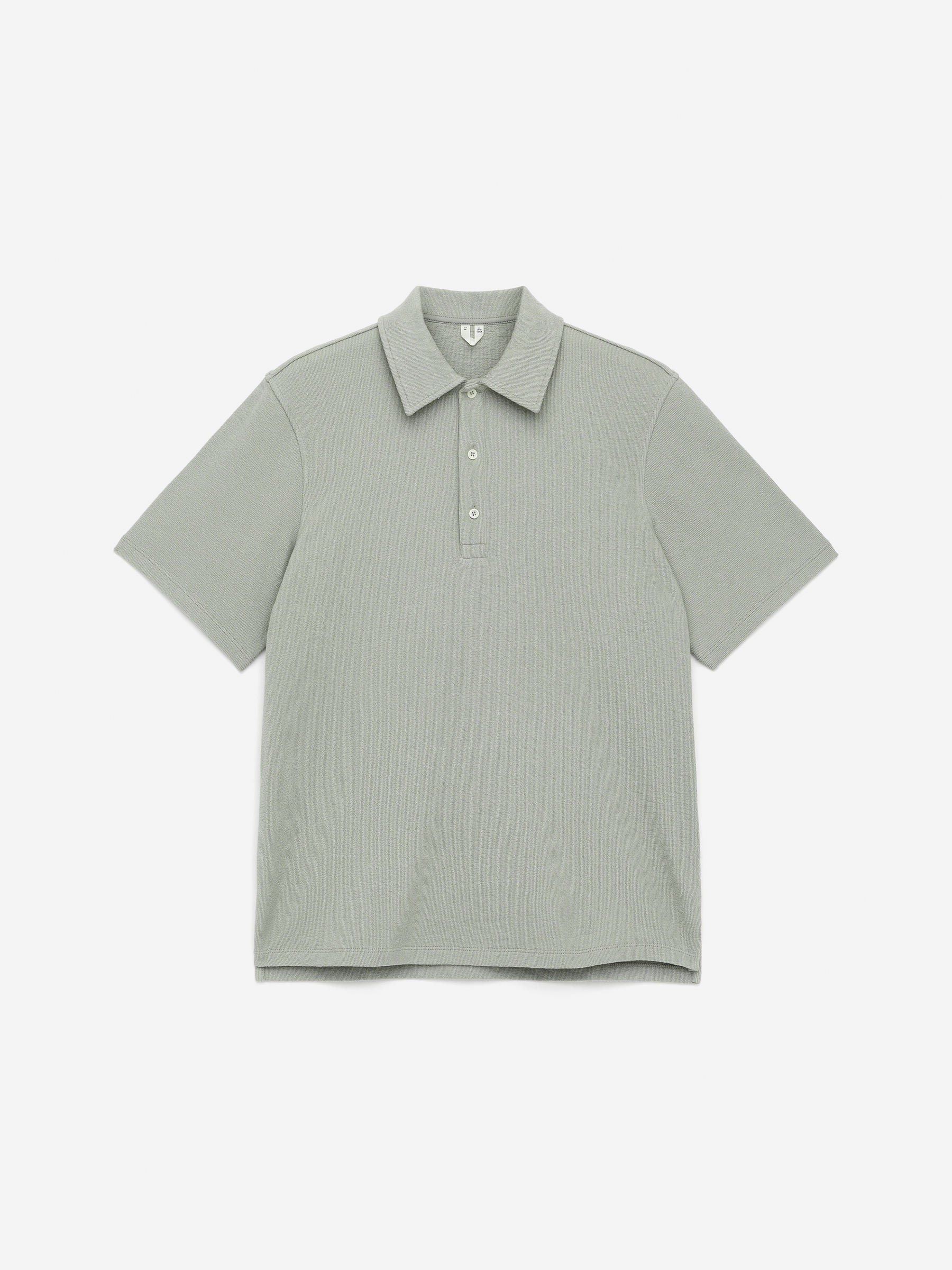 Short-Sleeve Polo Shirt-#A8ACA9-15631