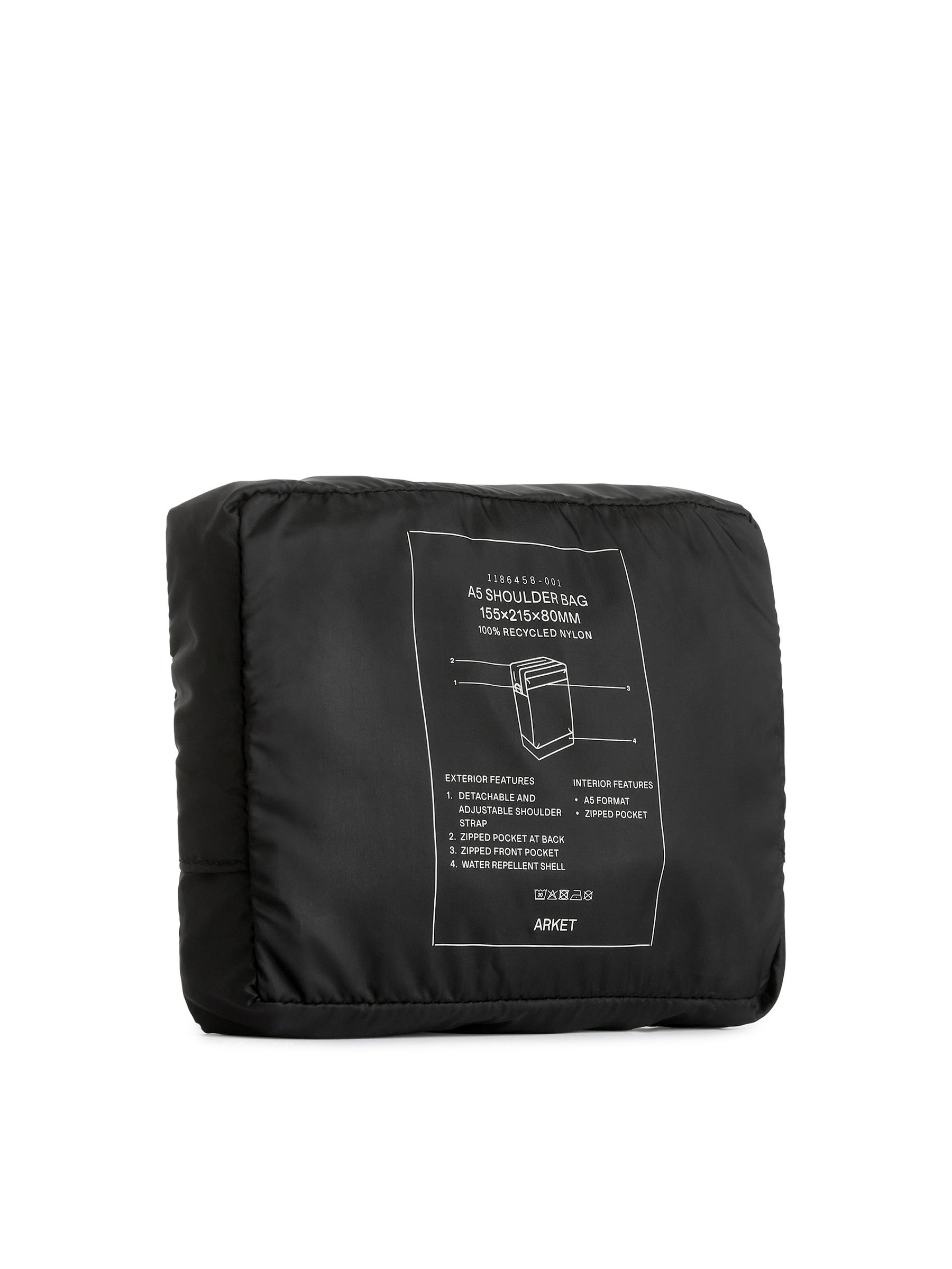 Bolso de hombro de nailon - Negro - Travel - StillMedia/DescriptiveStillLife - 1