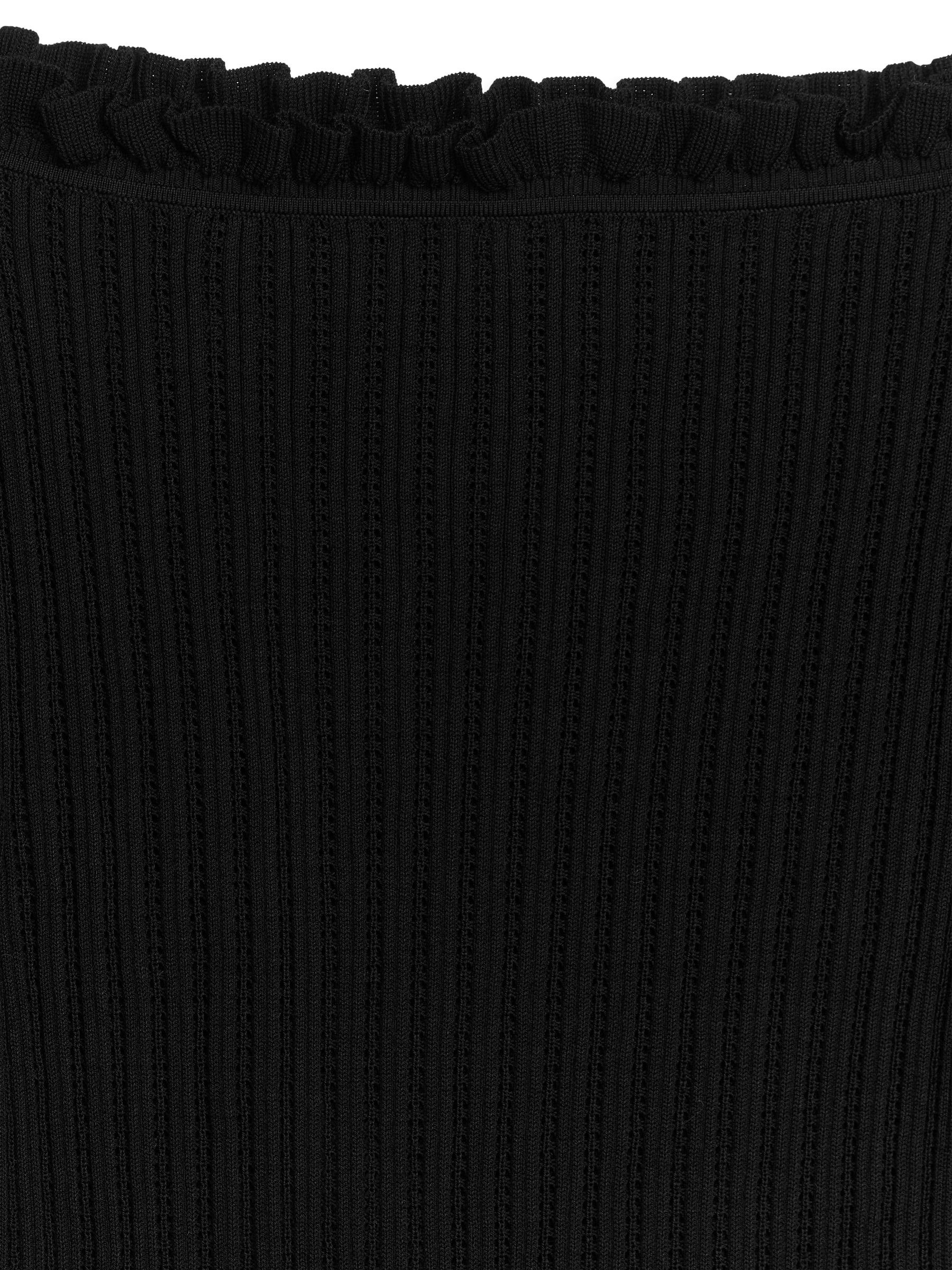 Off-Shoulder-Oberteil mit Rüschen - Schwarz - Slim Fit - Damen - StillMedia/DescriptiveDetail - 1