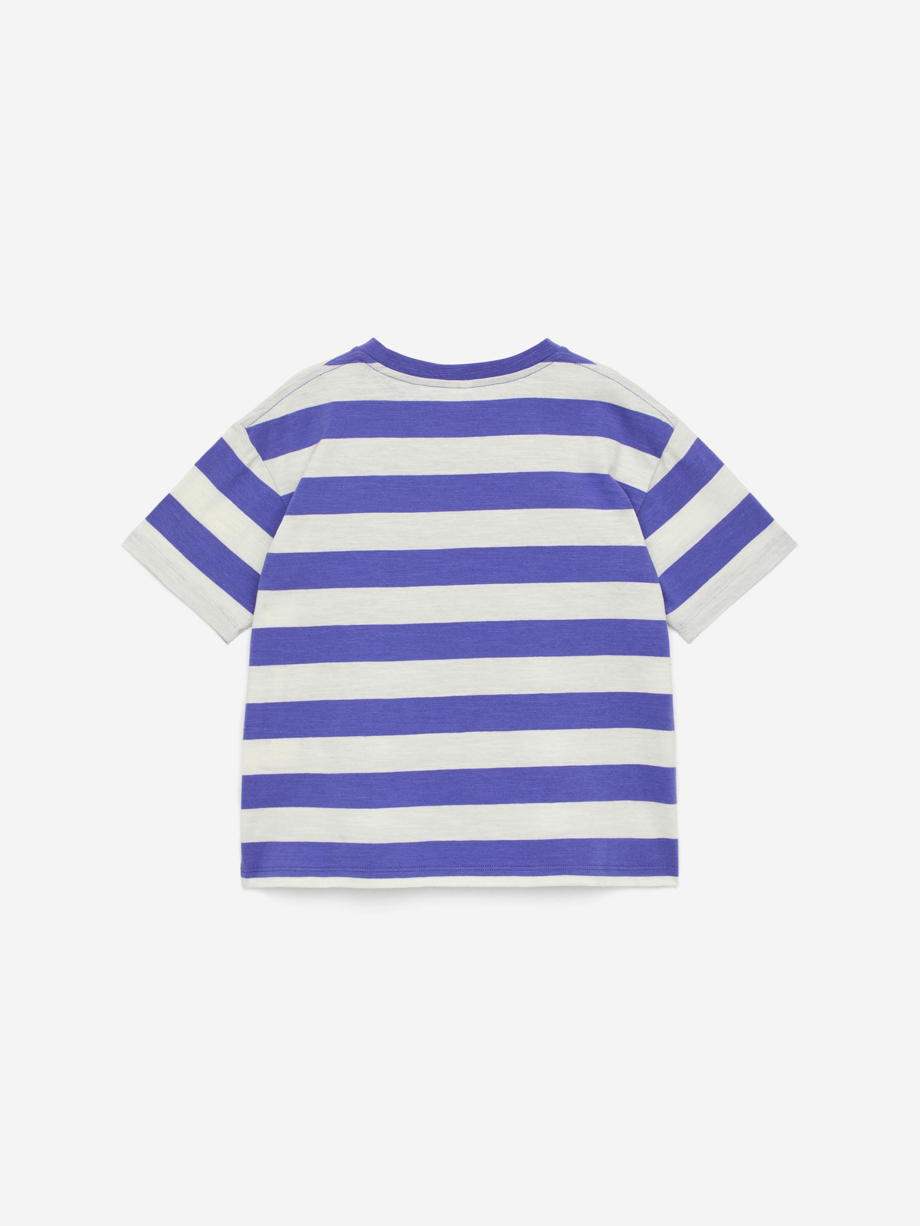 Slub-Knit T-Shirt - Purple/White - Oversized - Children - StillMedia/DescriptiveStillLife - 3