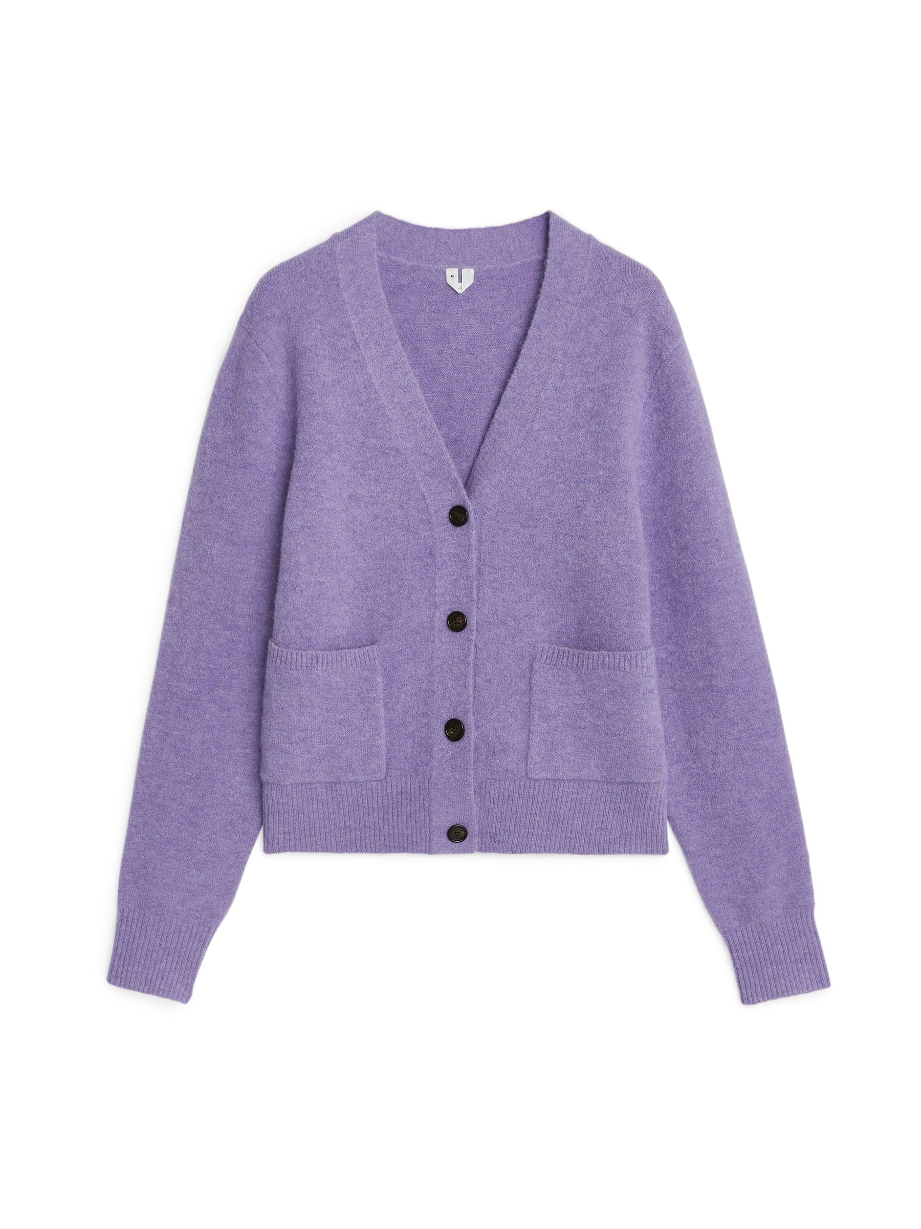 Alpaca & Merino Cardigan-#978FC5-12044