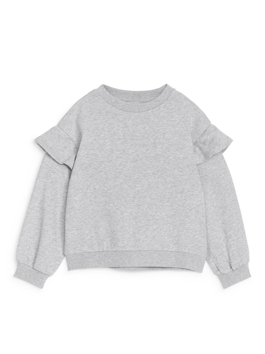 Sweatshirt mit Rüschen-#B9BABC-13142