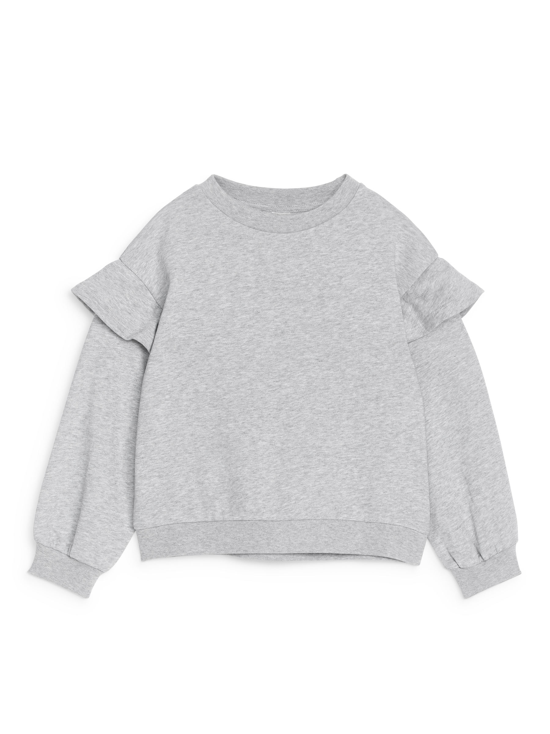 Frill Sweatshirt-#B9BABC-13142