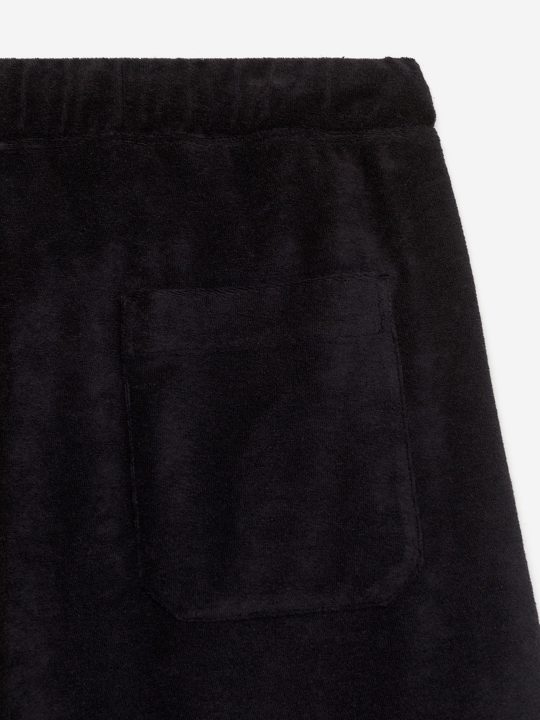 Cotton Towelling Shorts - Black - Regular fit - Men - StillMedia/DescriptiveDetail - 1