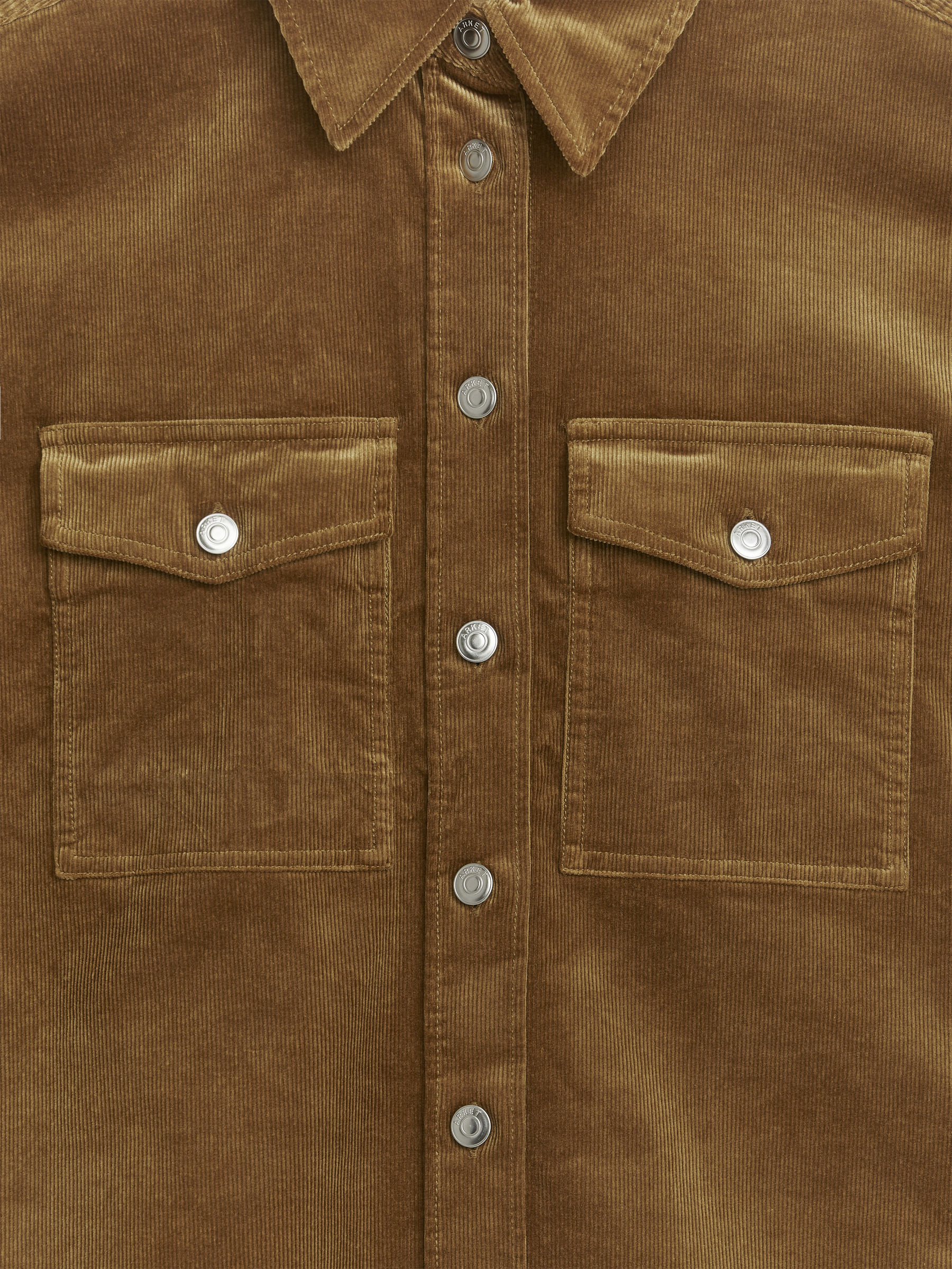 Chemise décontractée en velours côtelé - Marron - Loose fit - Femme - StillMedia/DescriptiveDetail - 2