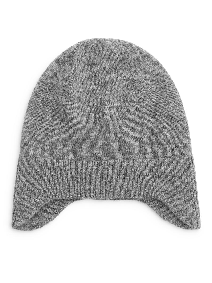 Cashmere-Blend Beanie-#C8C8C8-13400