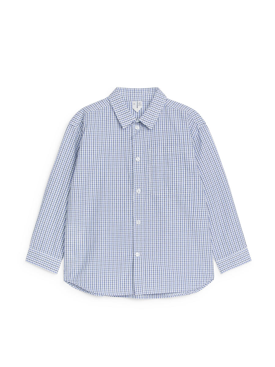 Relaxed Poplin Shirt-#FFFFFF-13491