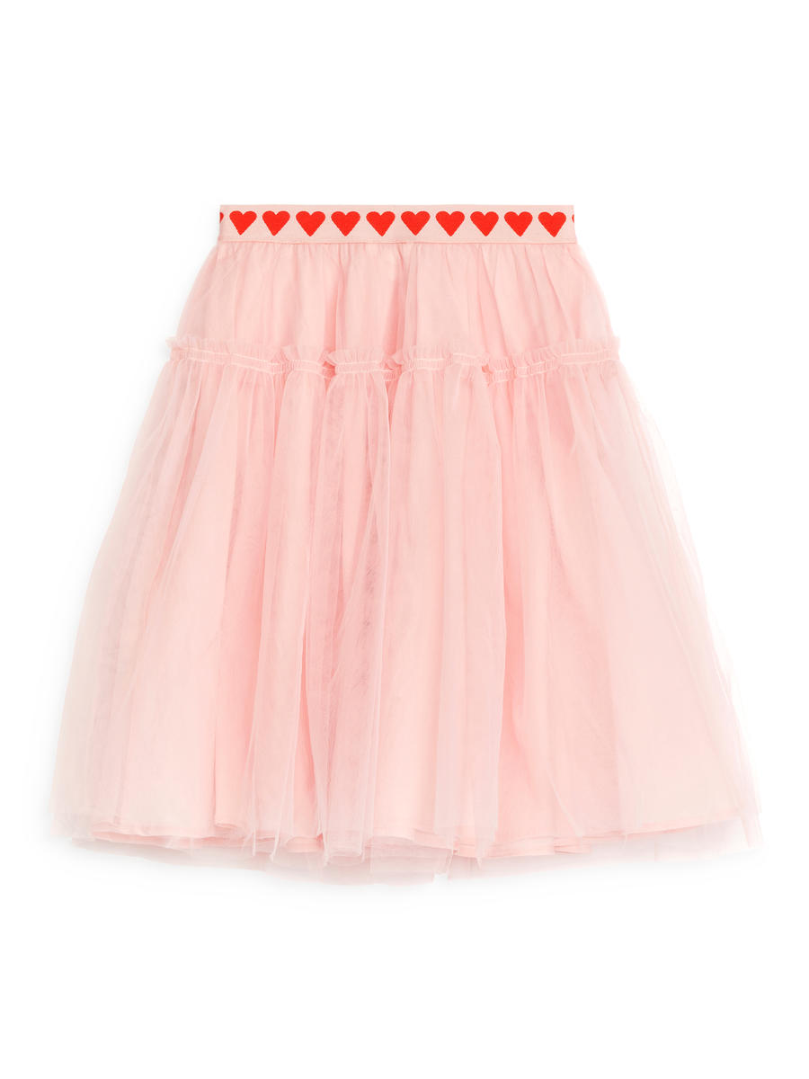 Tulle Skirt-#D1B3B3-12007