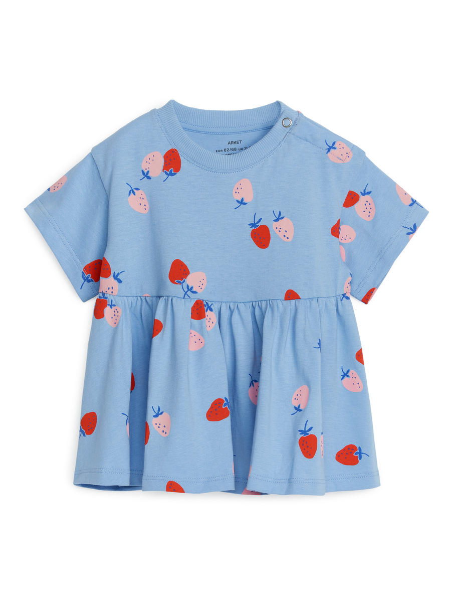 T-Shirt-Kleid mit Print - Hellblau - Loose Fit - Children - 1231196001