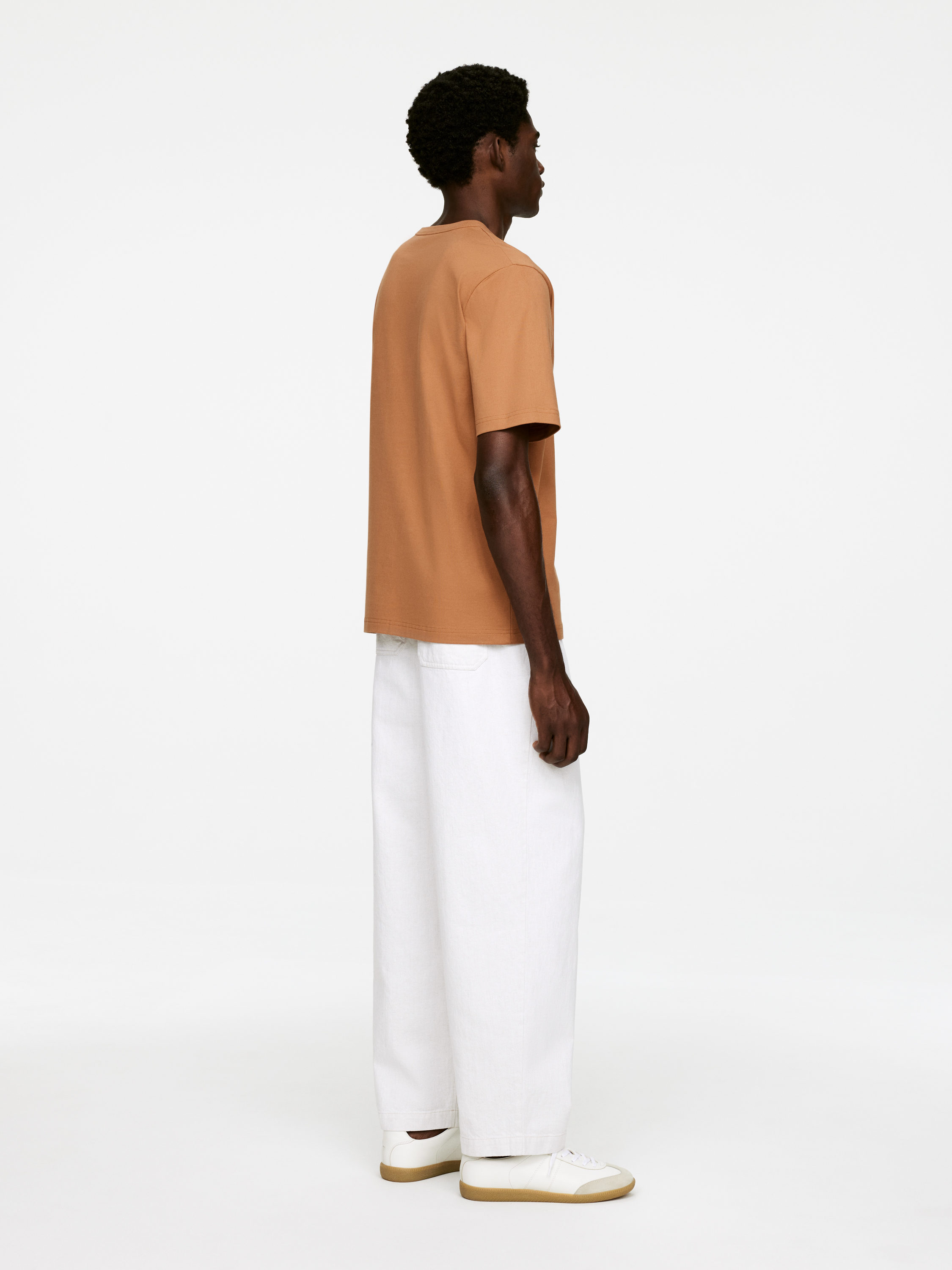 ★EU発*ARKET*新作*270 GSM オーバーサイズフィットTシャツ/WH★ 270 GSM Oversized T-Shirt – Oat – Men – ARKET NL