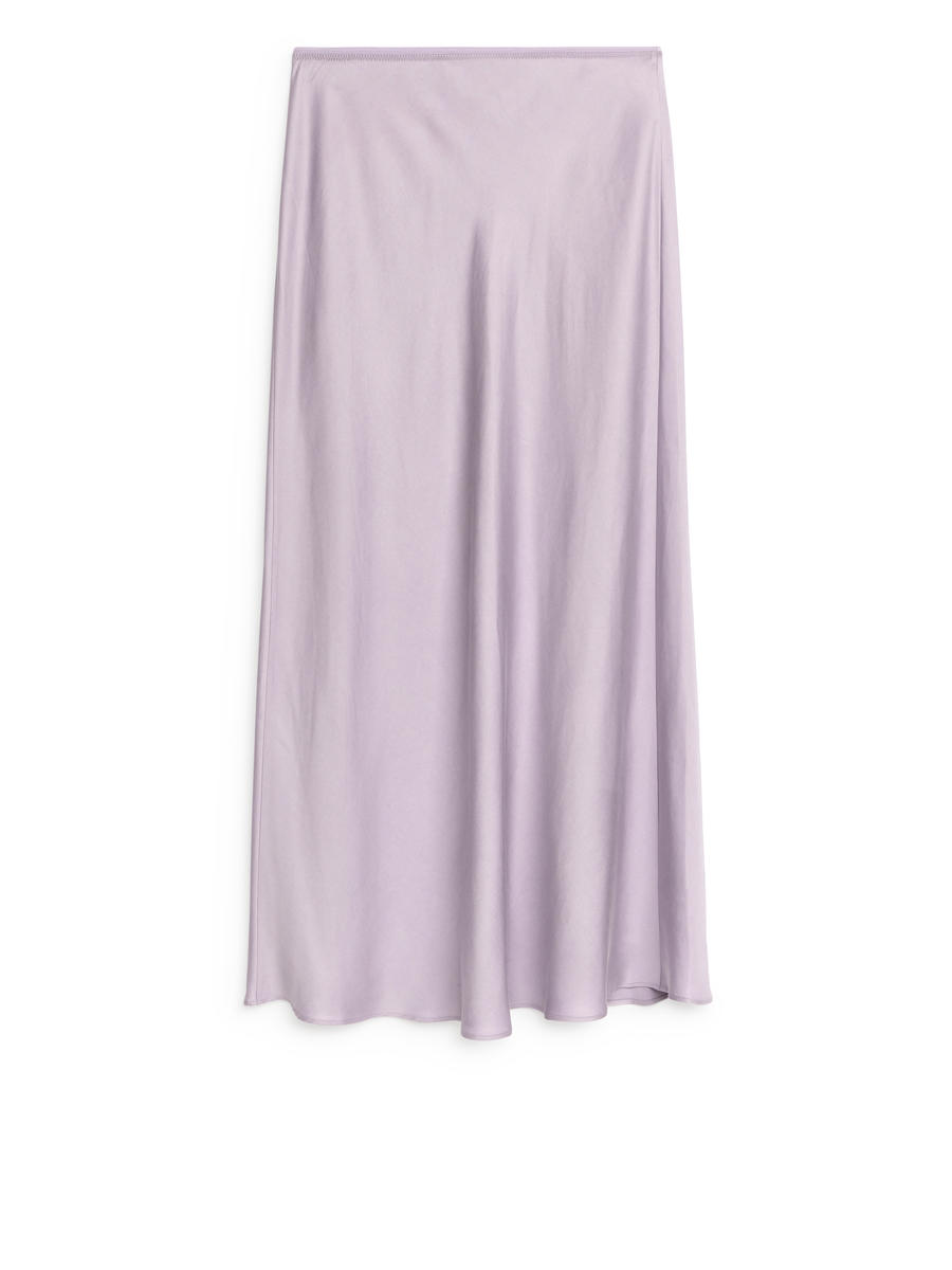 Maxi Satin Skirt - Lilac - Regular fit - Women - 1224994001