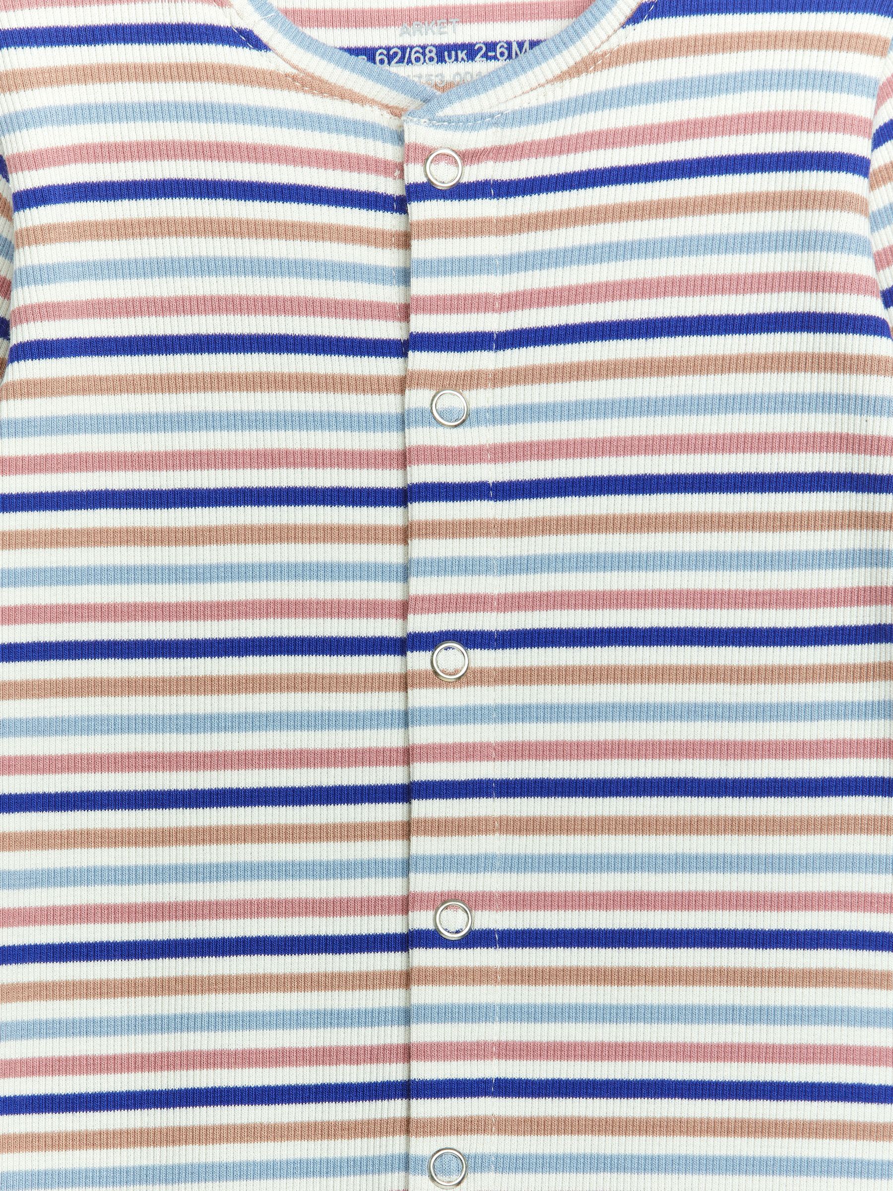 Tuta intera in jersey a coste - Multicolore/Righe - Regular fit - Children - StillMedia/DescriptiveDetail - 3