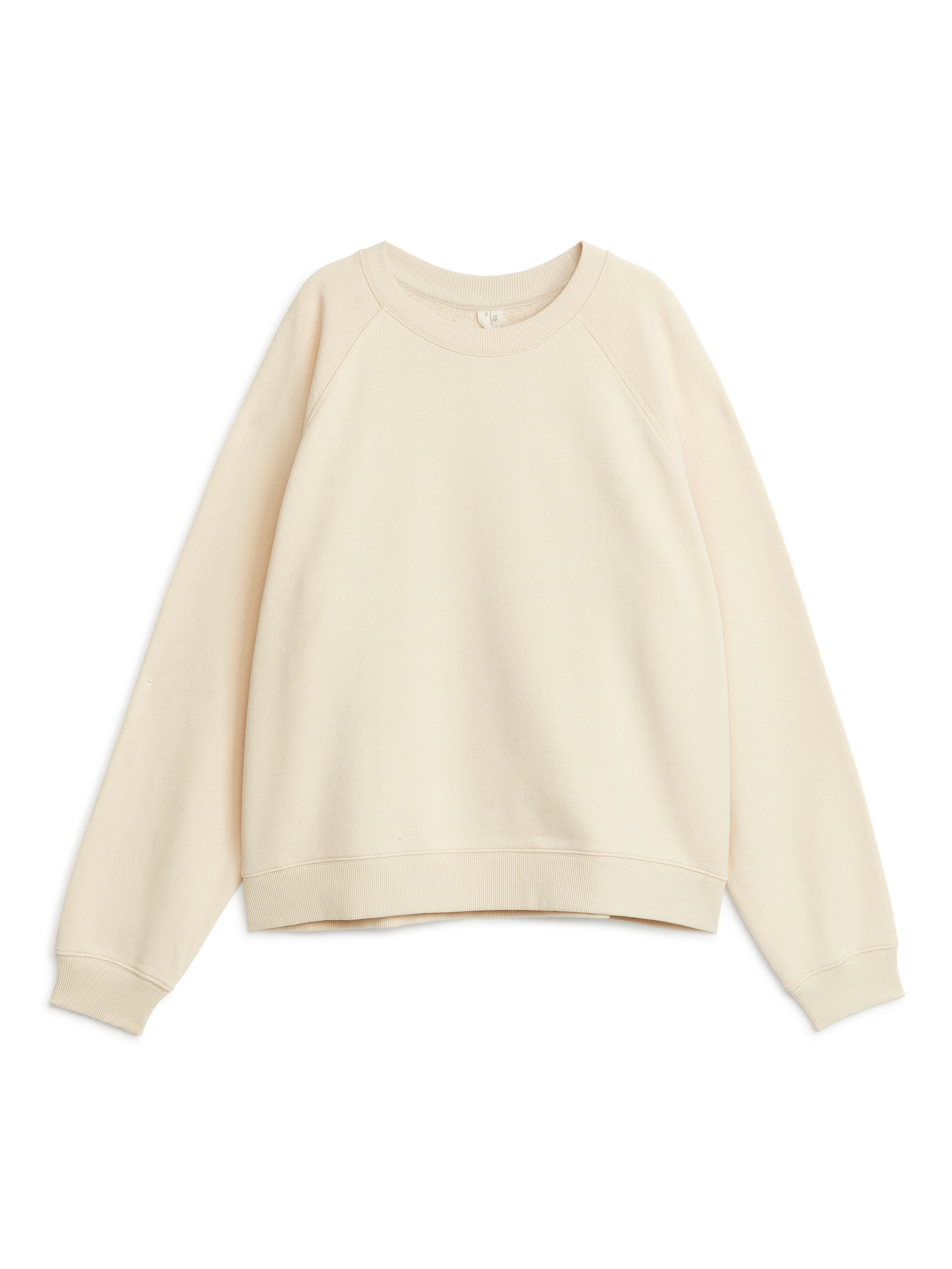 Soft French Terry Sweatshirt - Off White - Loose fit - Women - StillMedia/DescriptiveStillLife - 1