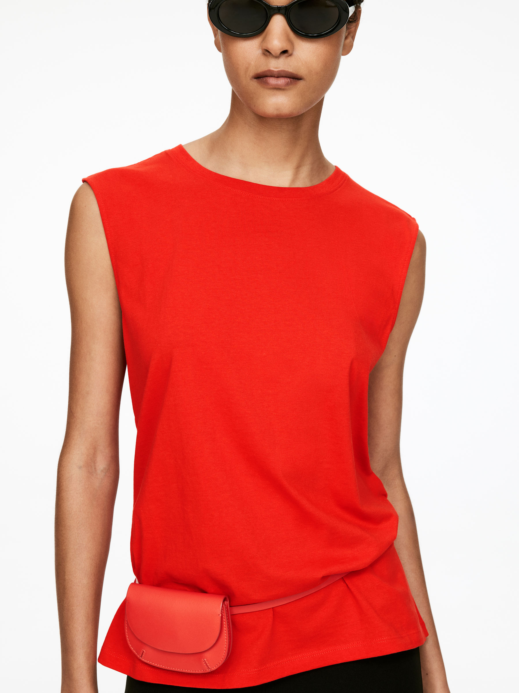 Loose Fit Tank Top - Red - Loose fit - Women - StillMedia/Lookbook - 6