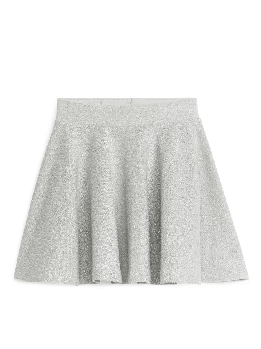 Glitter Skirt-#DCD6C7-5904