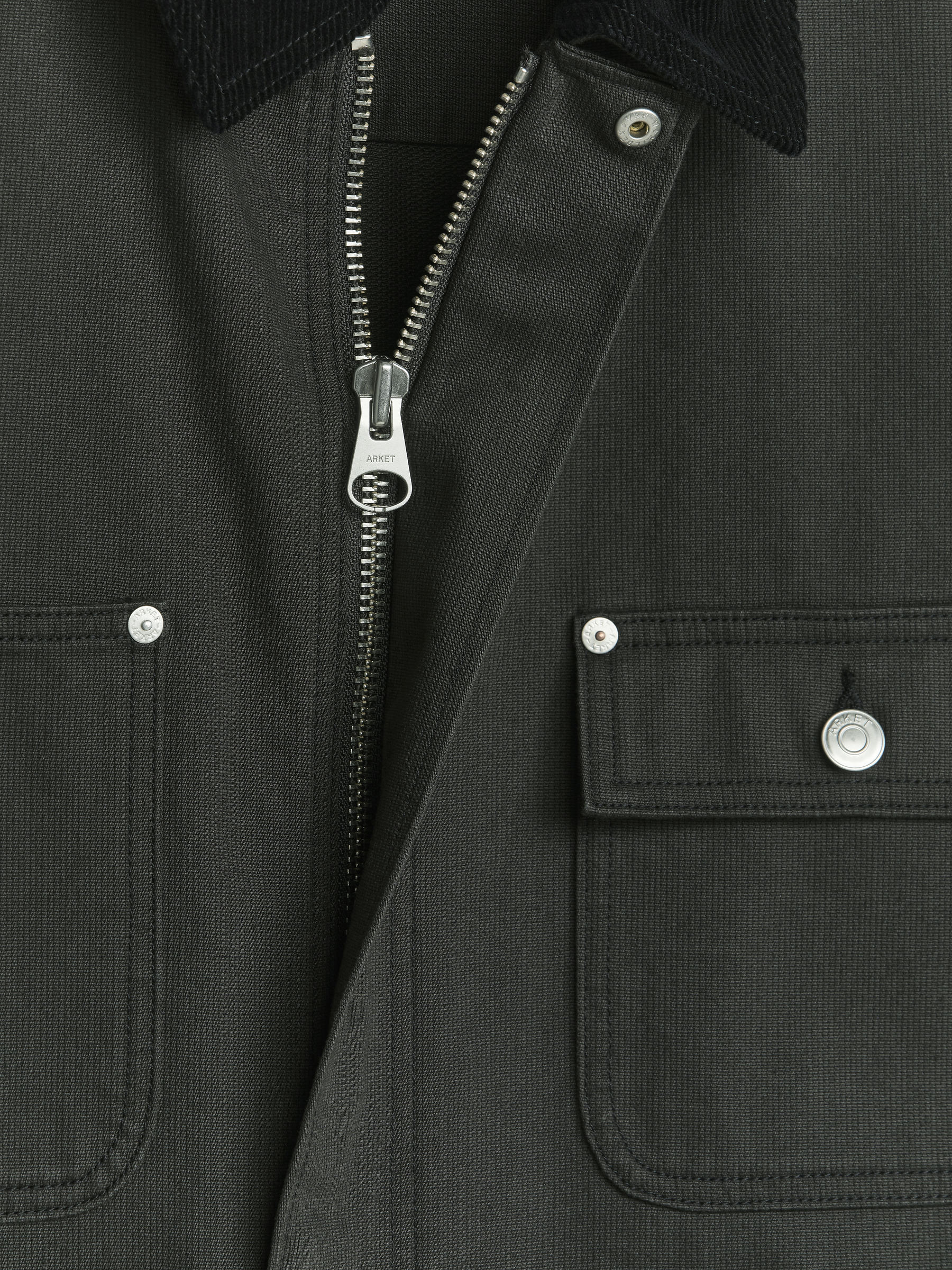 Cotton Overshirt - Black - Relaxed fit - Men - StillMedia/DescriptiveDetail - 2