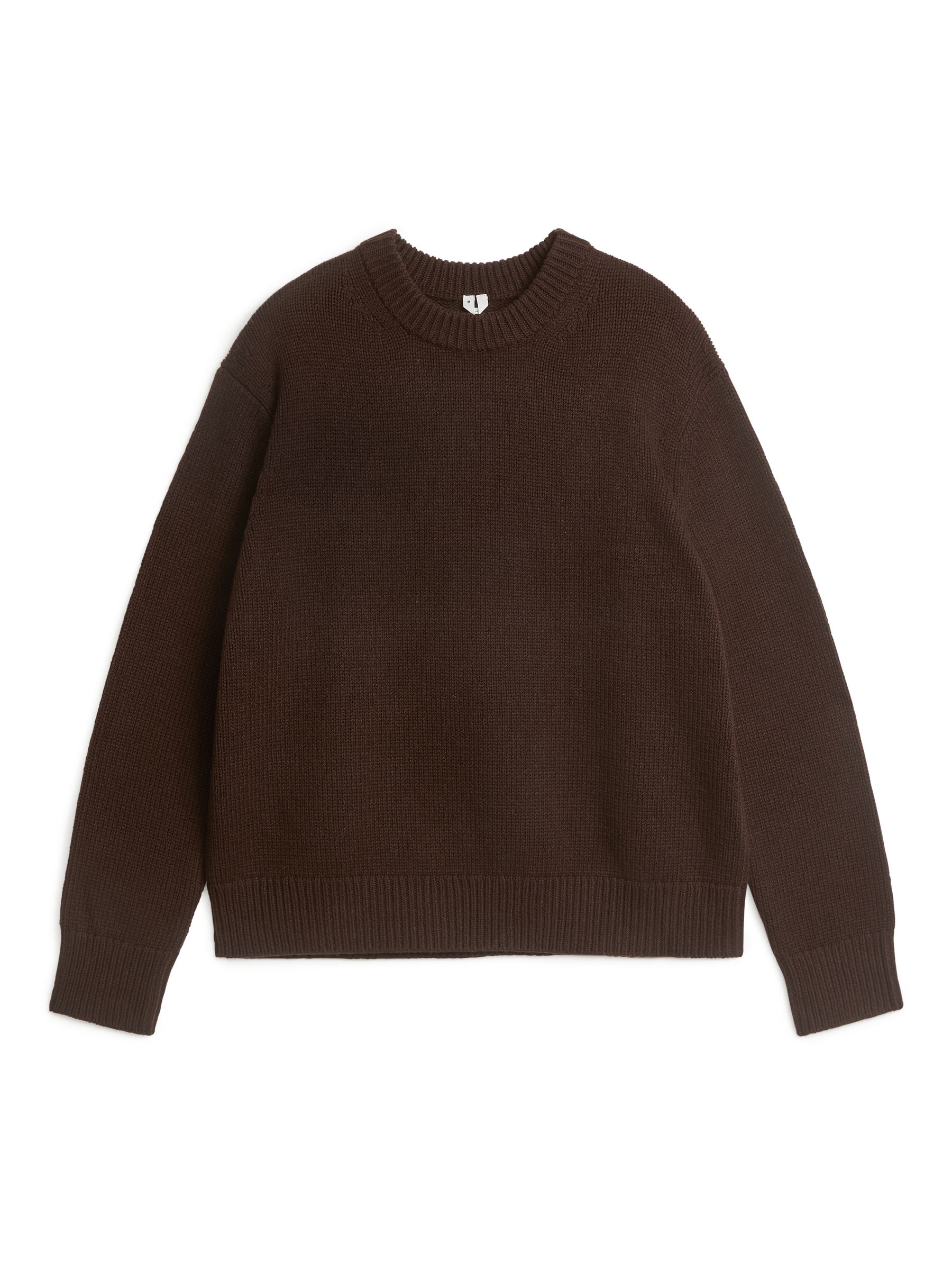 Heavy Knit Wool Blend Jumper - Brown - Oversized - Men - StillMedia/DescriptiveStillLife - 1