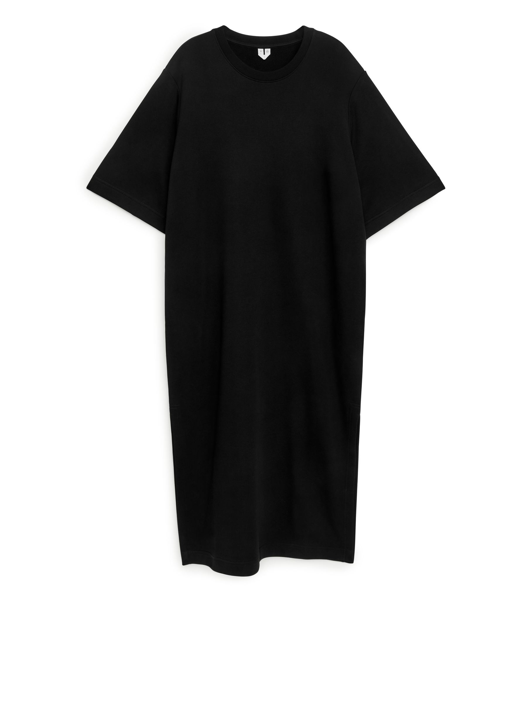 Kortärmad sweatshirtklänning-#272628-10032