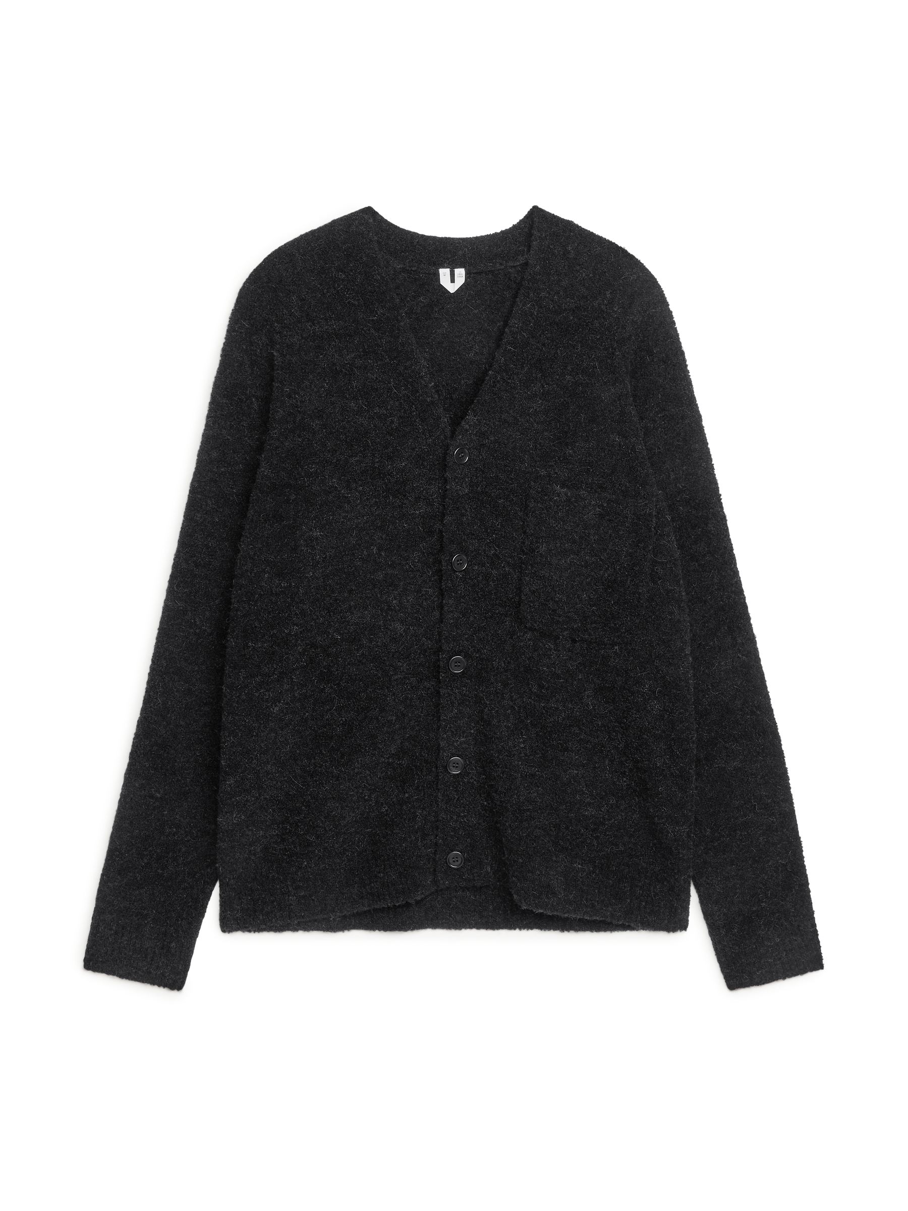 Knitted Cardigan-#3F3F42-8928