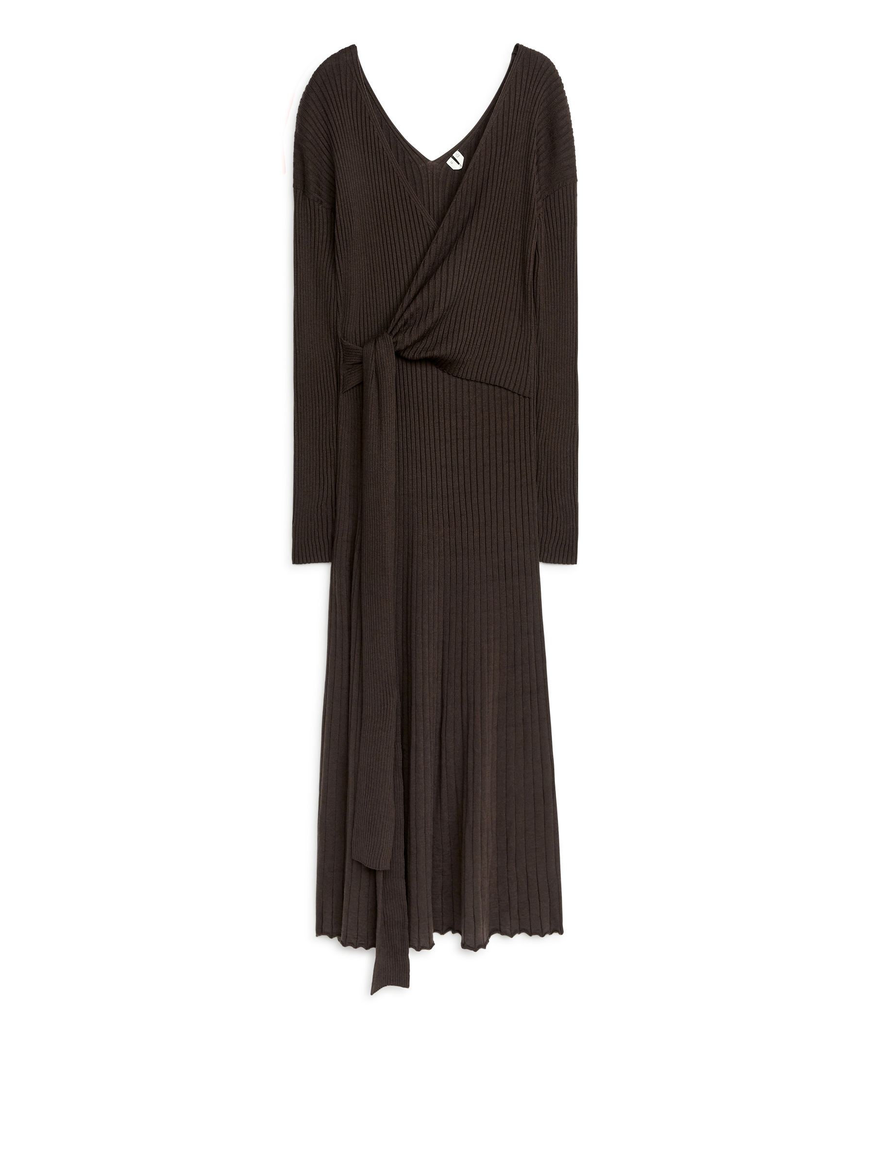 Rib Wrap Dress-#403835-7960