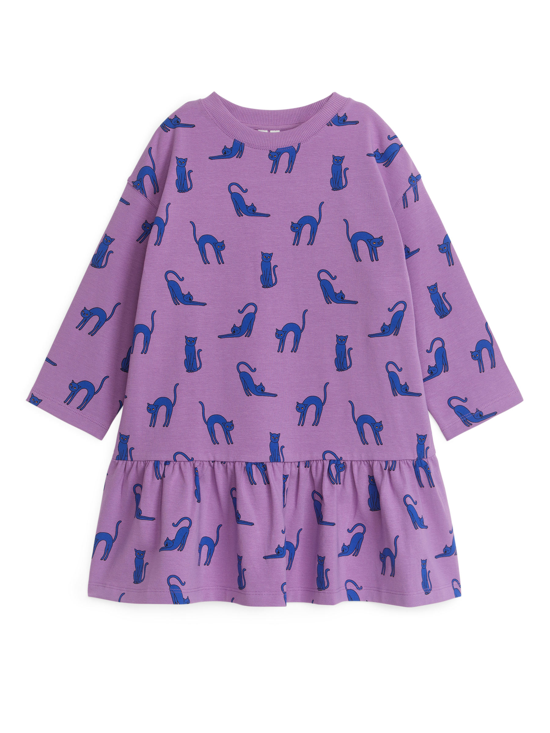 Gefranstes Jersey-Kleid - Lila - Regular Fit - Children - StillMedia/DescriptiveStillLife - 4