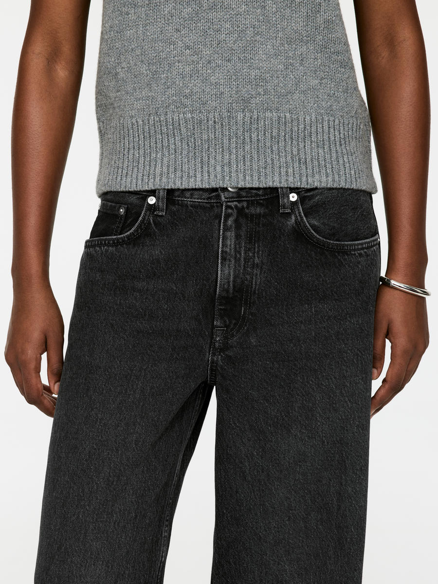 CLOUD Low Loose Jeans-#3F3F42-13799