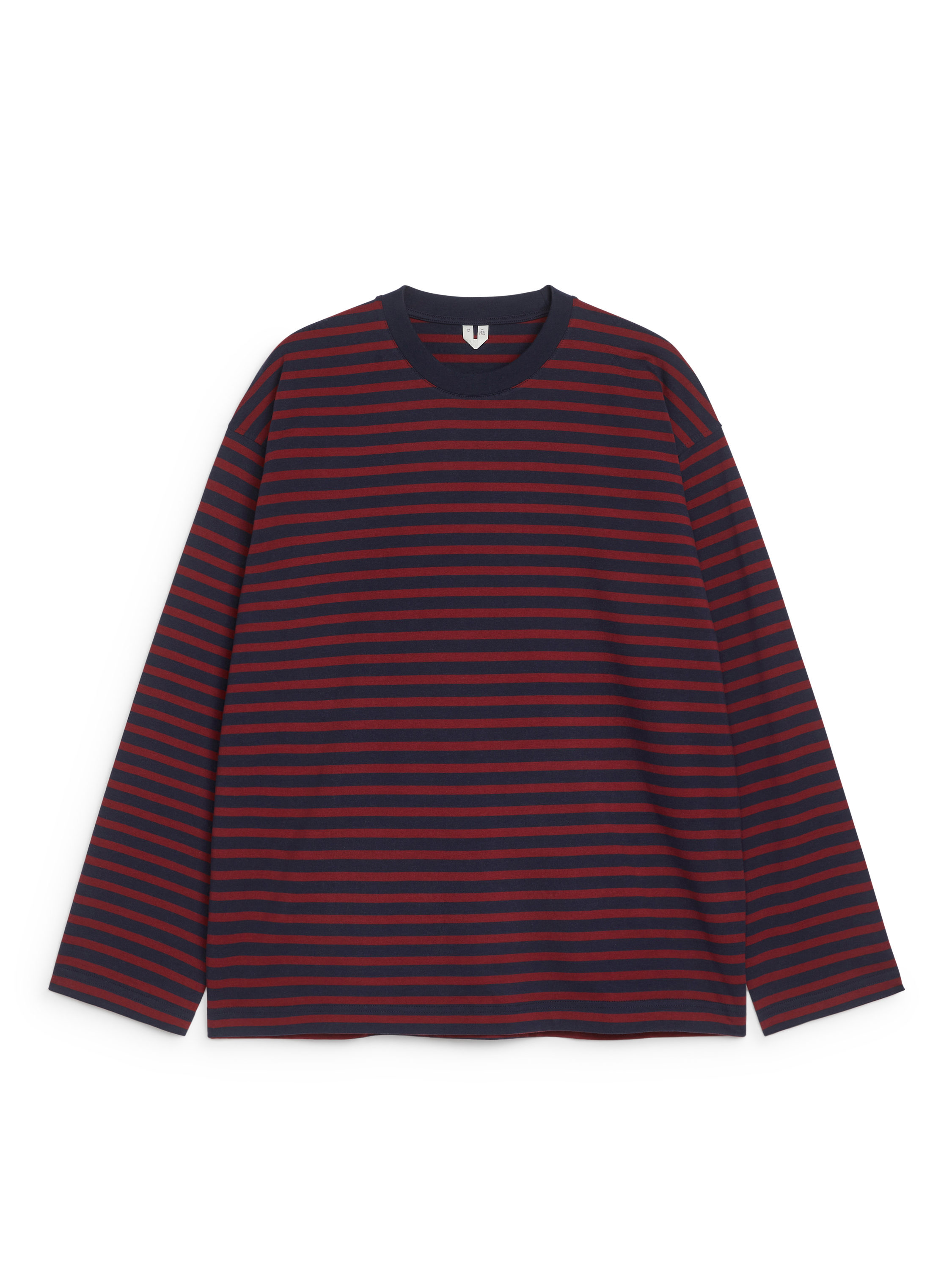 【AAKE】[SET] STRIPE SLEEVE T/SCARF Striped T-Shirt – Blue/Red – Men – ARKET DK