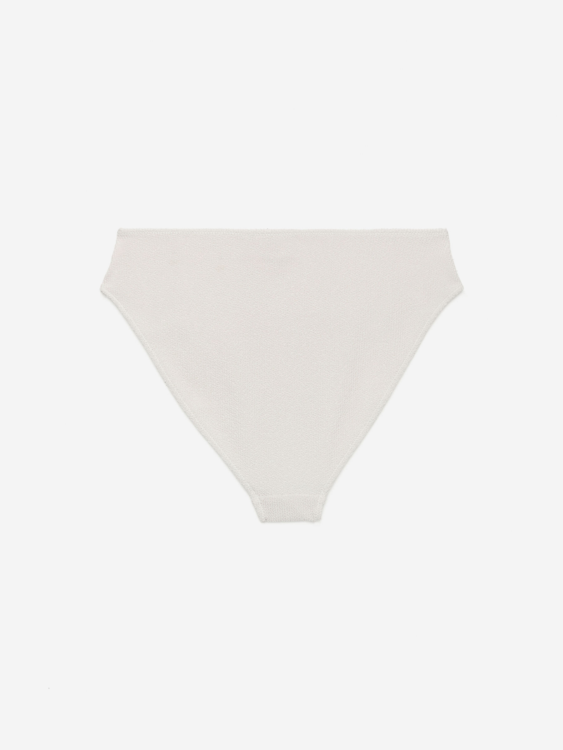Mid Waist Crinkle Bikini Bottom - Off White - Regular fit - Women - StillMedia/DescriptiveStillLife - 1