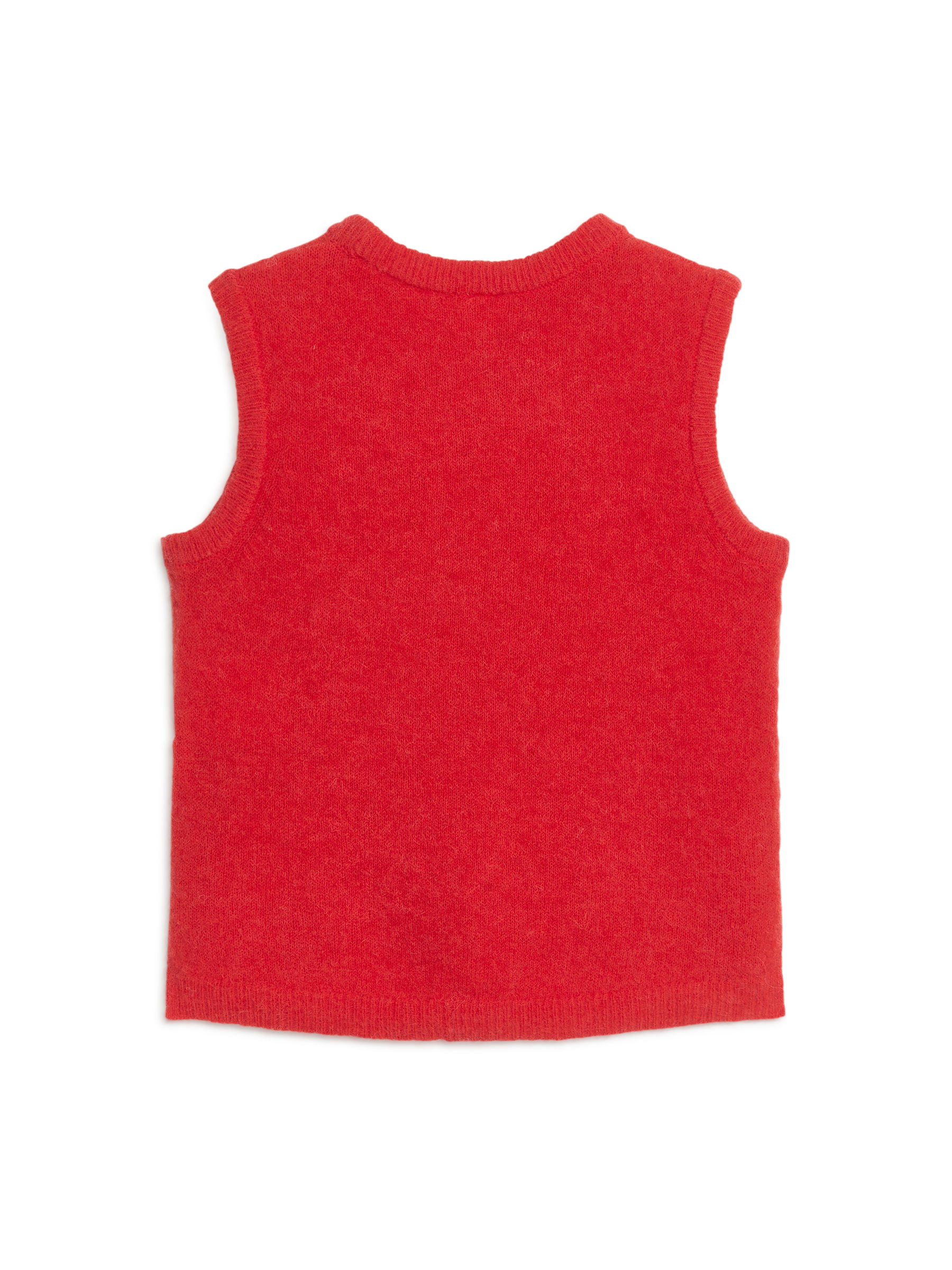 Alpaca-Wool Blend Vest - Red - Regular fit - Children - StillMedia/DescriptiveStillLife - 2