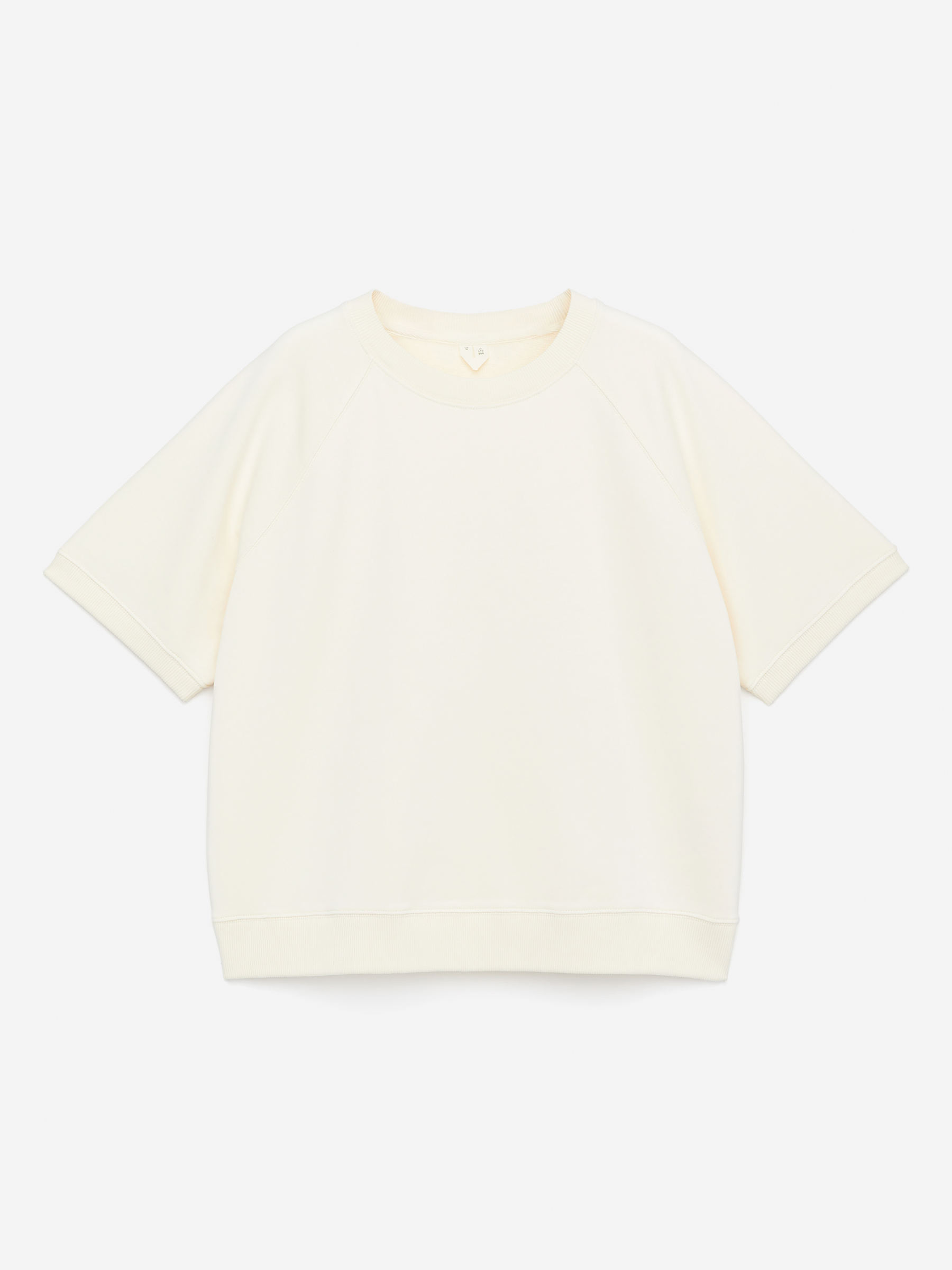 Sweat en tissu éponge - Blanc cassé - Regular fit - Femme - StillMedia/DescriptiveStillLife - 1