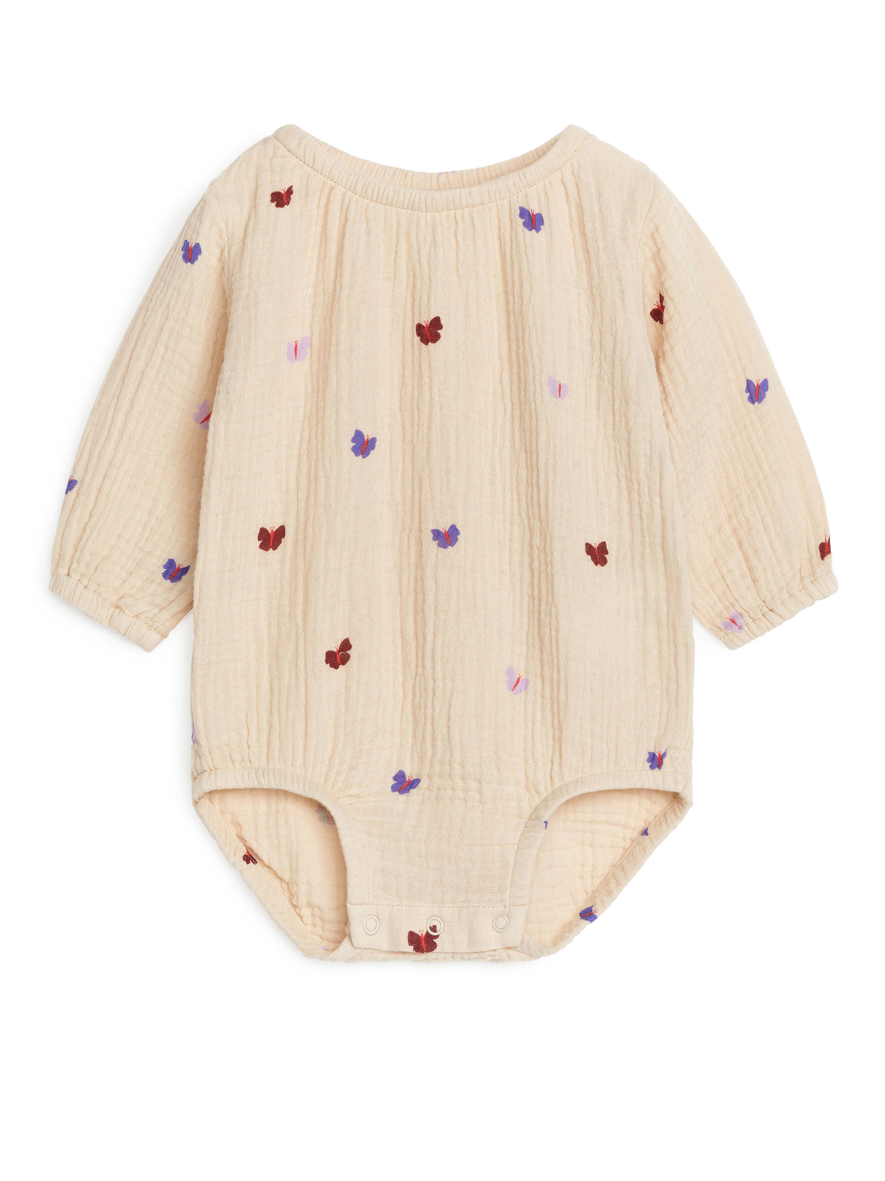 Cotton Muslin Romper-#C5B9AB-11824