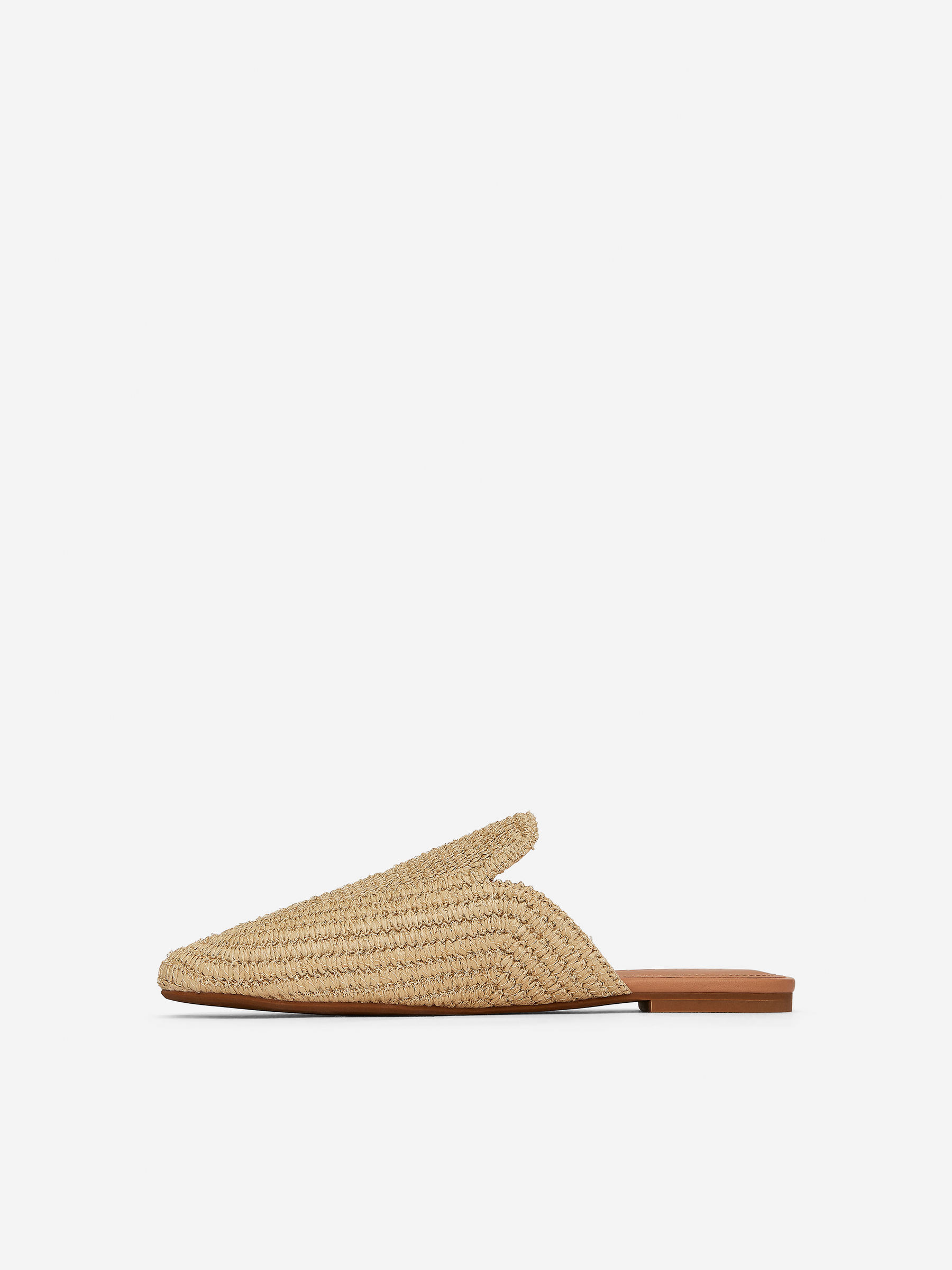 Flat Straw Mules - Light Beige - Women - StillMedia/DescriptiveStillLife - 1