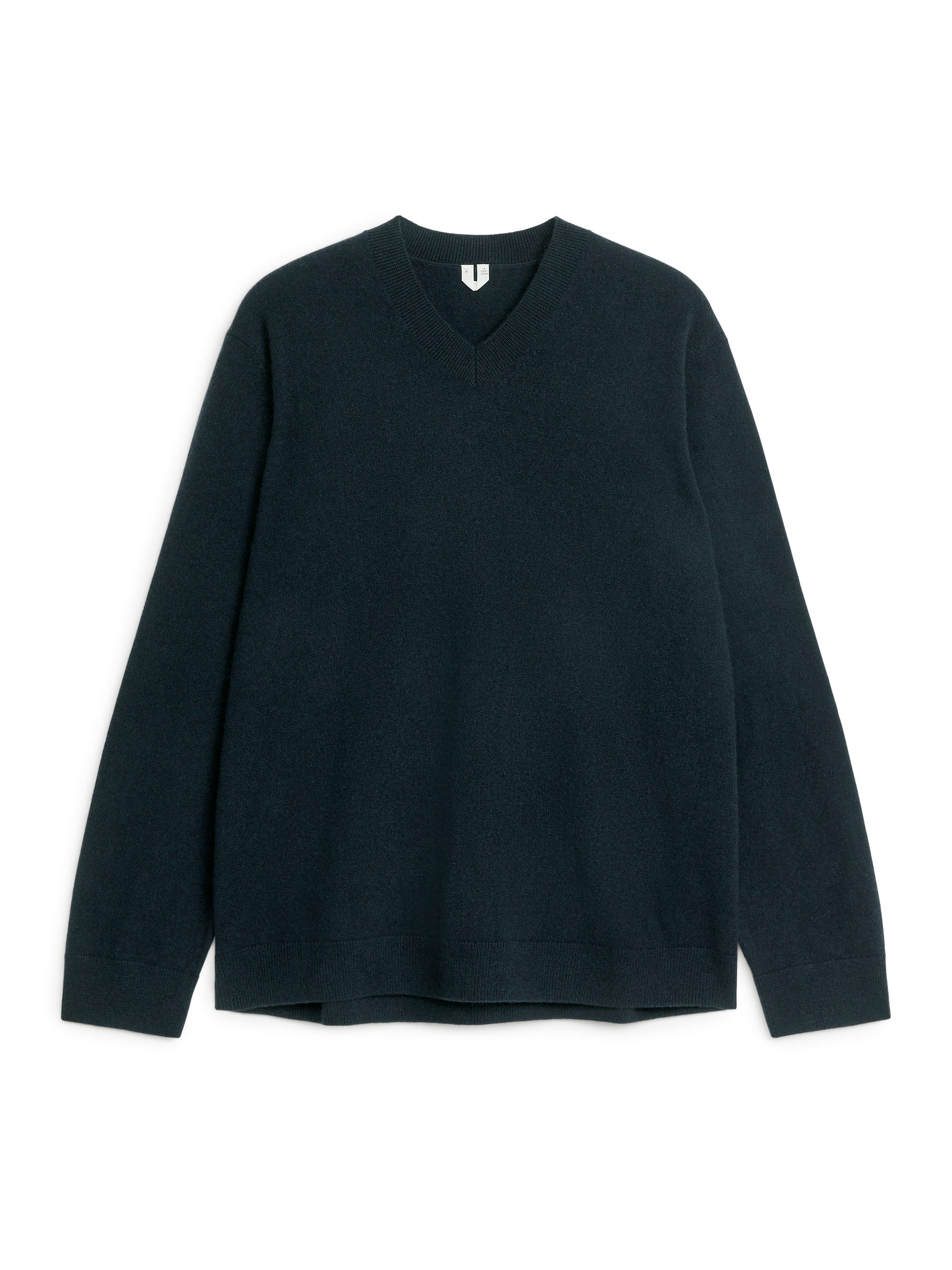 Kaschmirpullover mit V-Ausschnitt - Dunkelblau - Regular Fit - Herren - StillMedia/DescriptiveStillLife - 1