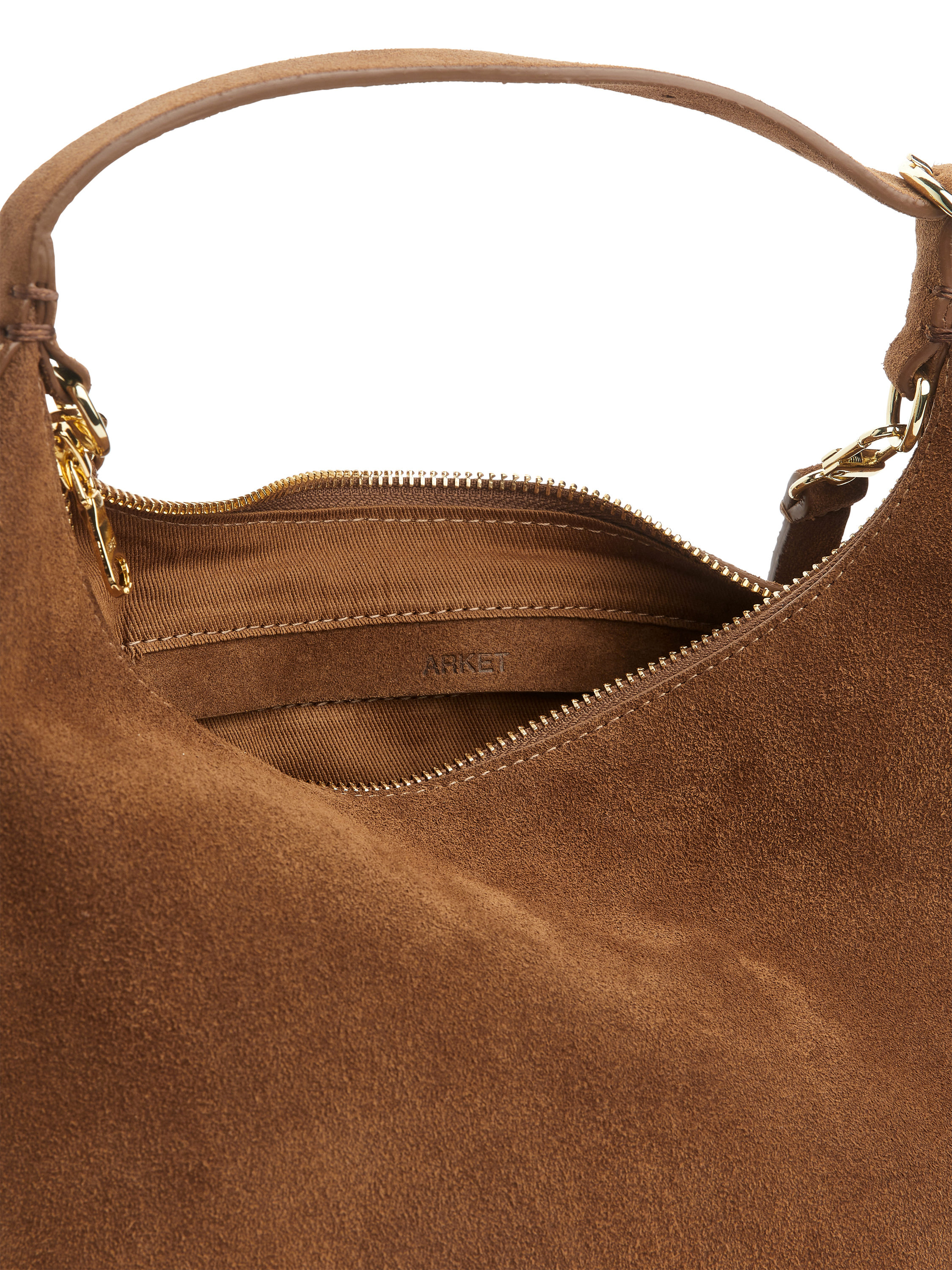 Suede Bag – Dark Brown – Women – ARKET WW
