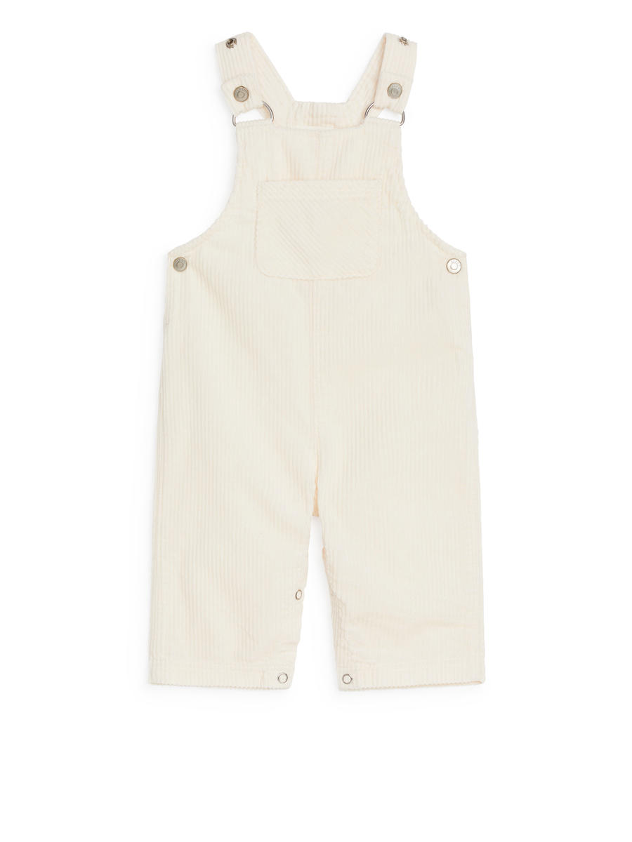 Corduroy Dungarees-#DCD6C7-12641