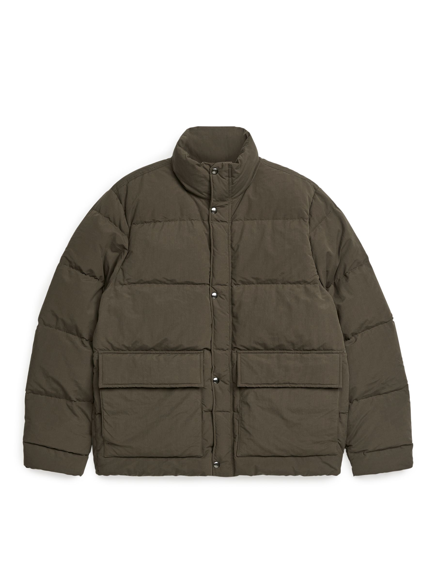 Vadderad pufferjacka - Kaki - Regular fit - Men - StillMedia/DescriptiveStillLife - 3