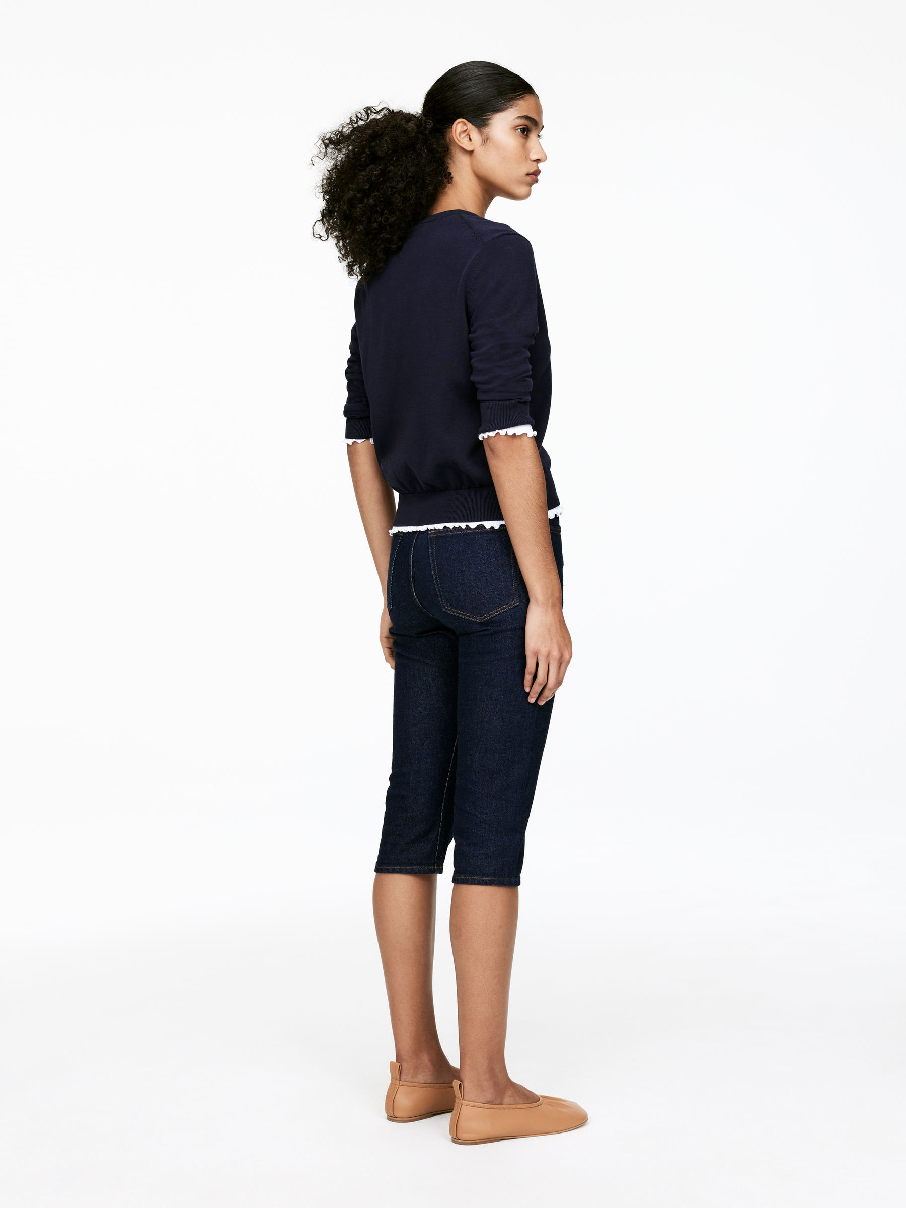 Strickjacke aus Baumwolle - Dunkelblau - Regular Fit - Women - StillMedia/Lookbook - 3