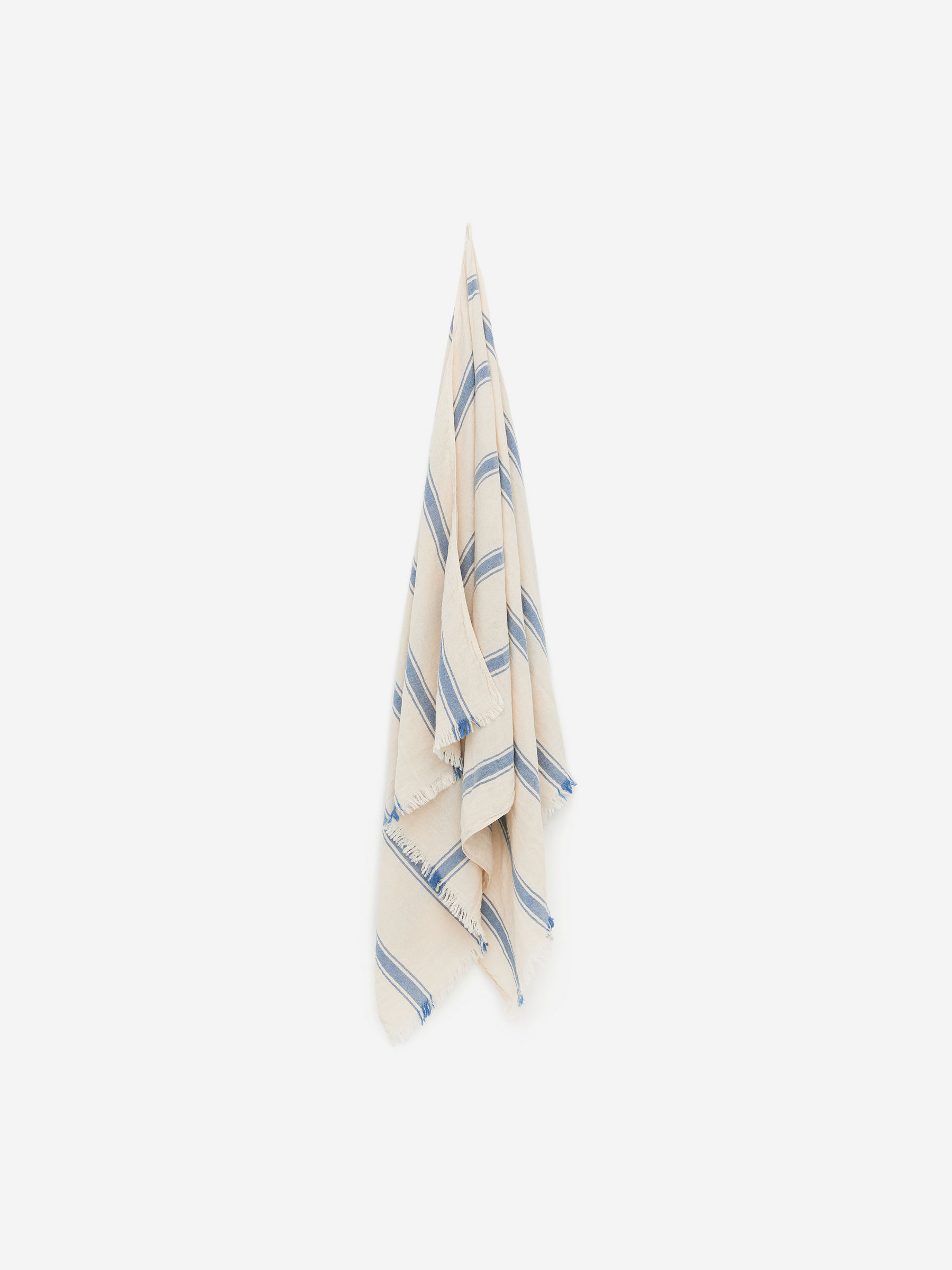 Woven Cotton Towel-#8898BA-15678