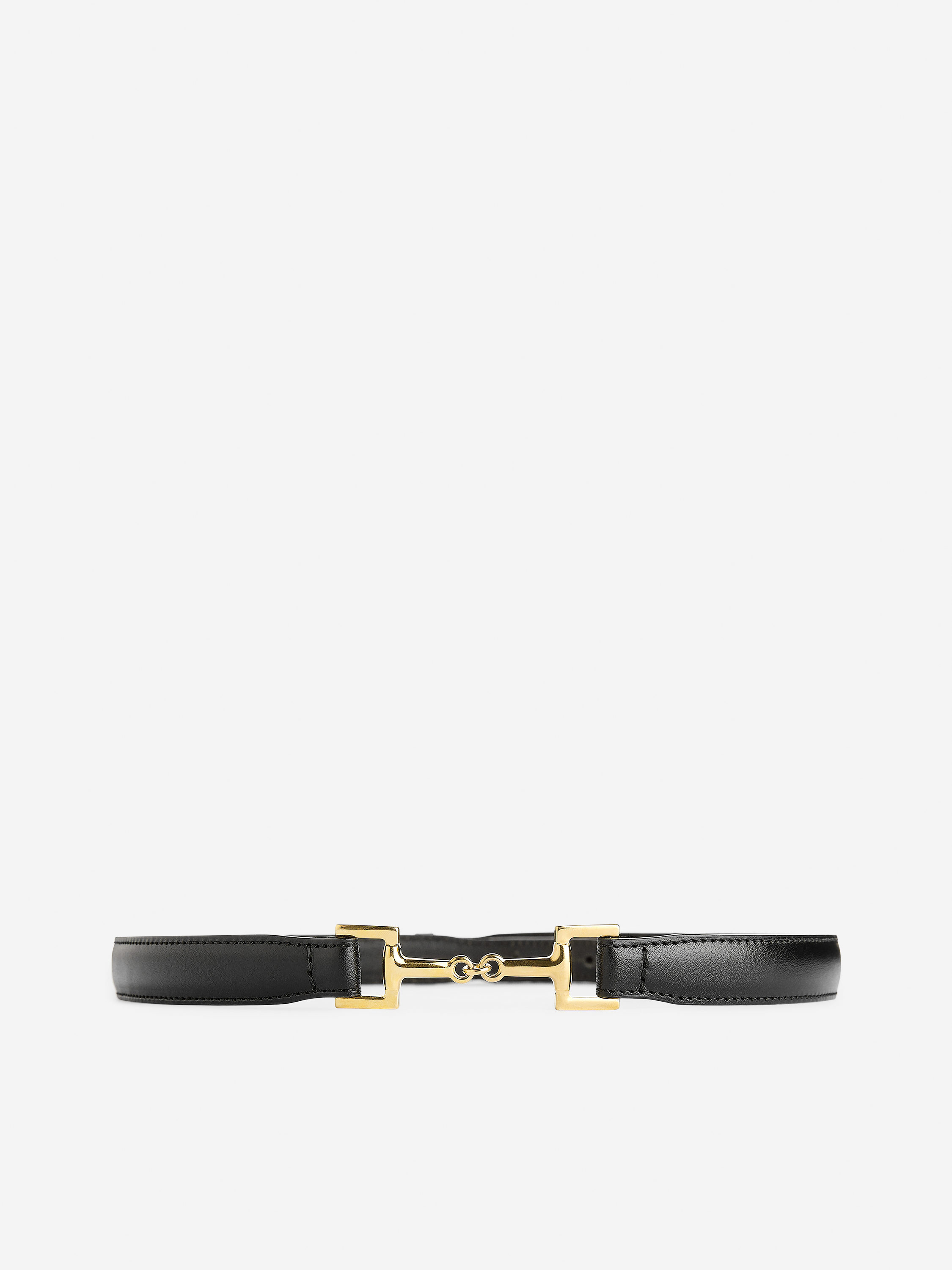A&S thin bucklebelt ブラック Strathberry Monogram Thin Buckle Belt - Black