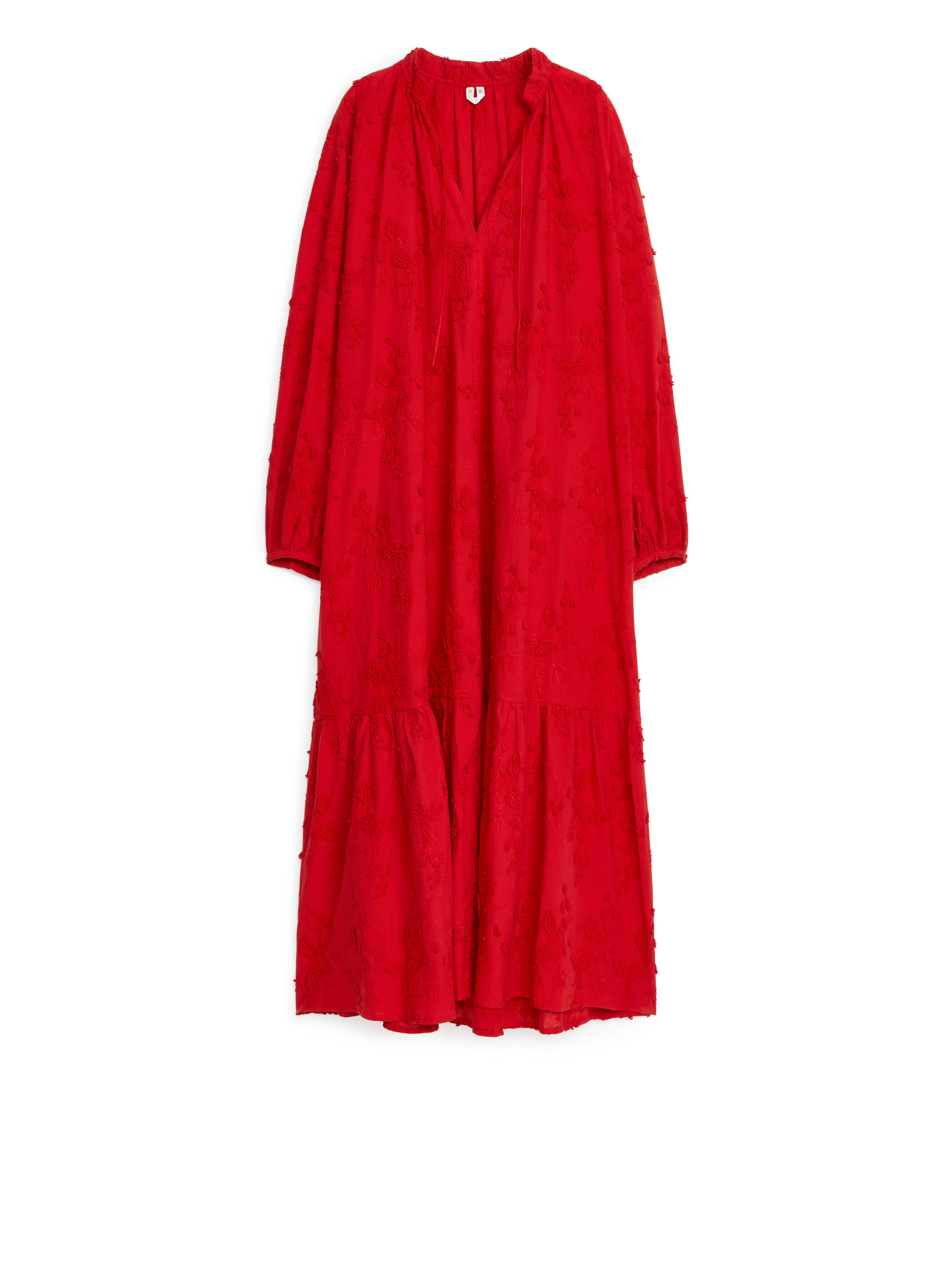 Embroidered Maxi Dress  Red  Women  ARKET EU